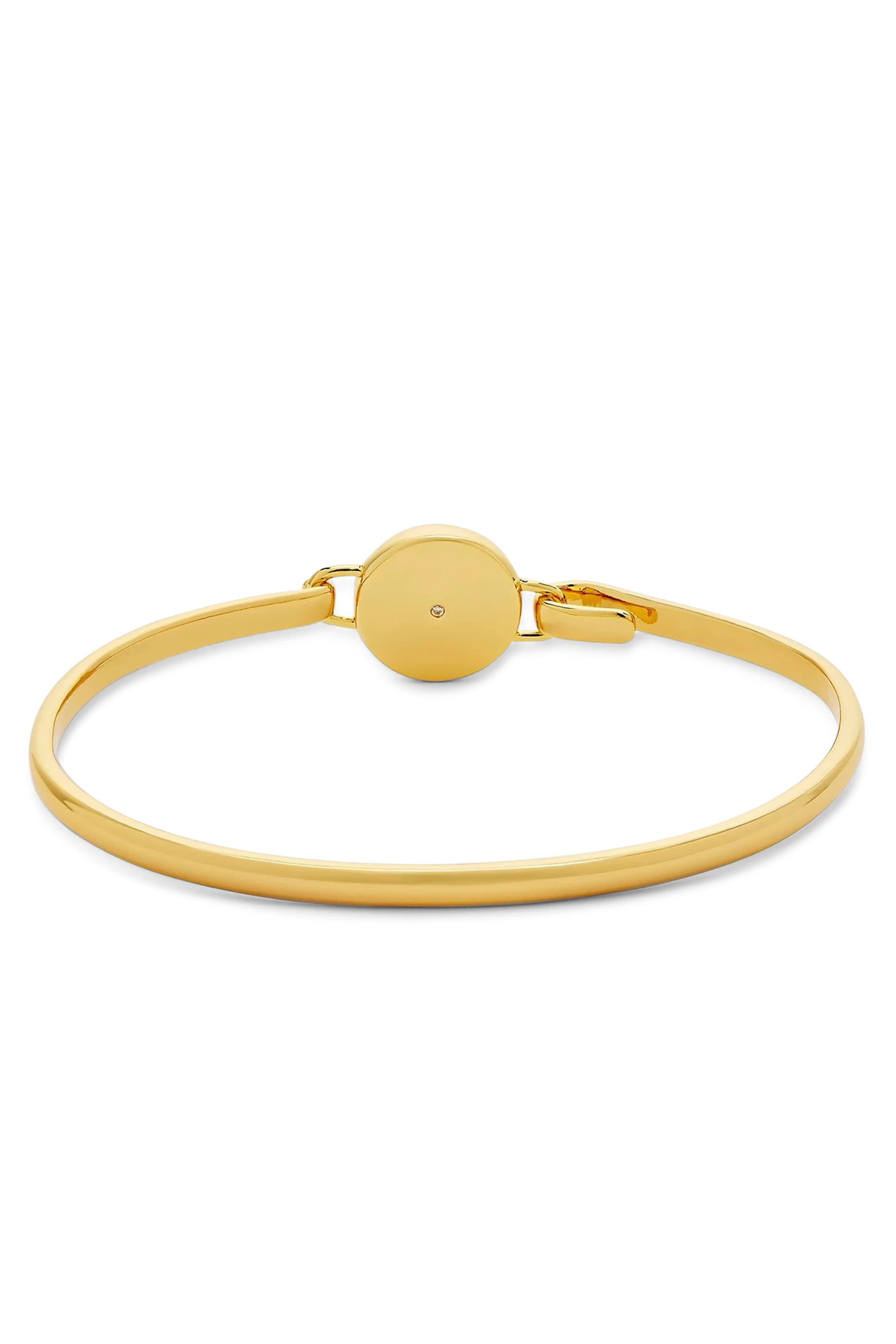 The Button Hinge Bracelet, Gold-Plated Brass with Enamel & Glass Stones