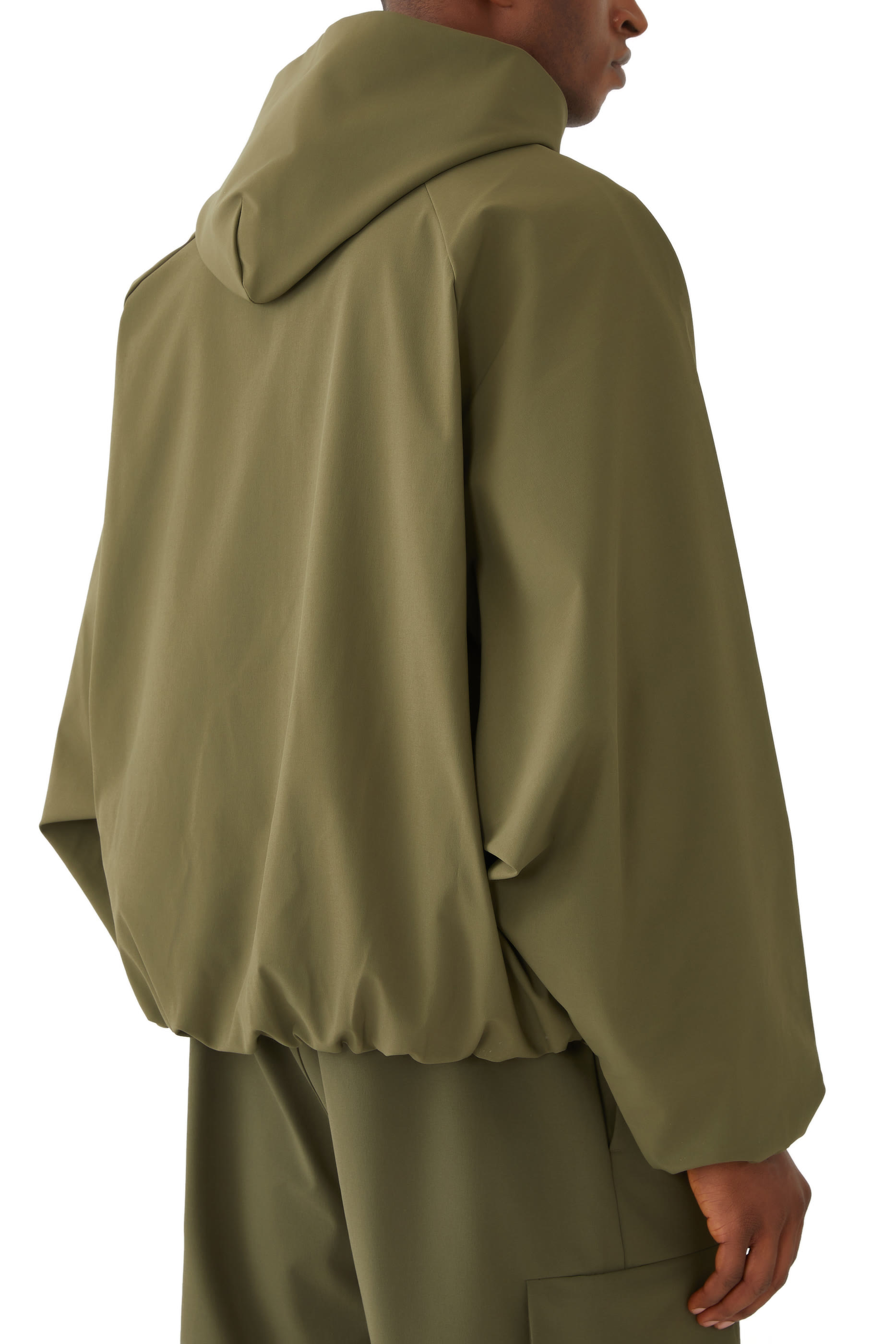 Bonded Nylon Hooded Bomber