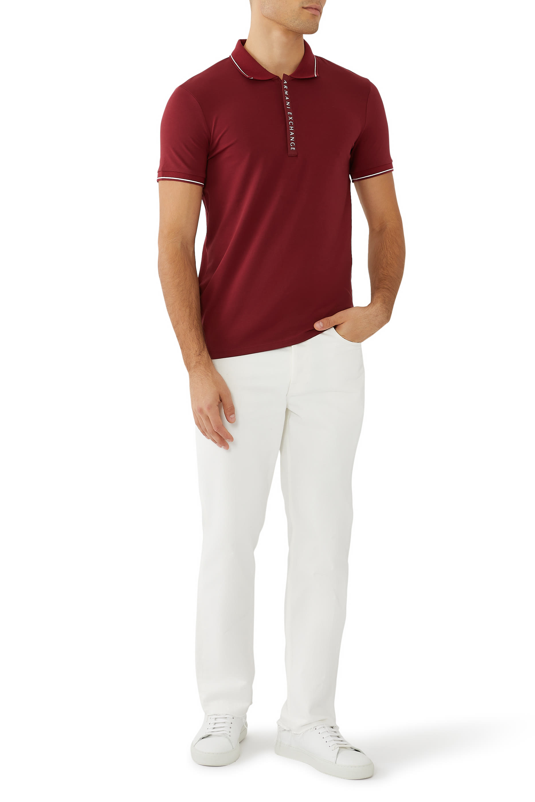 Contrasting Logo Polo Shirt