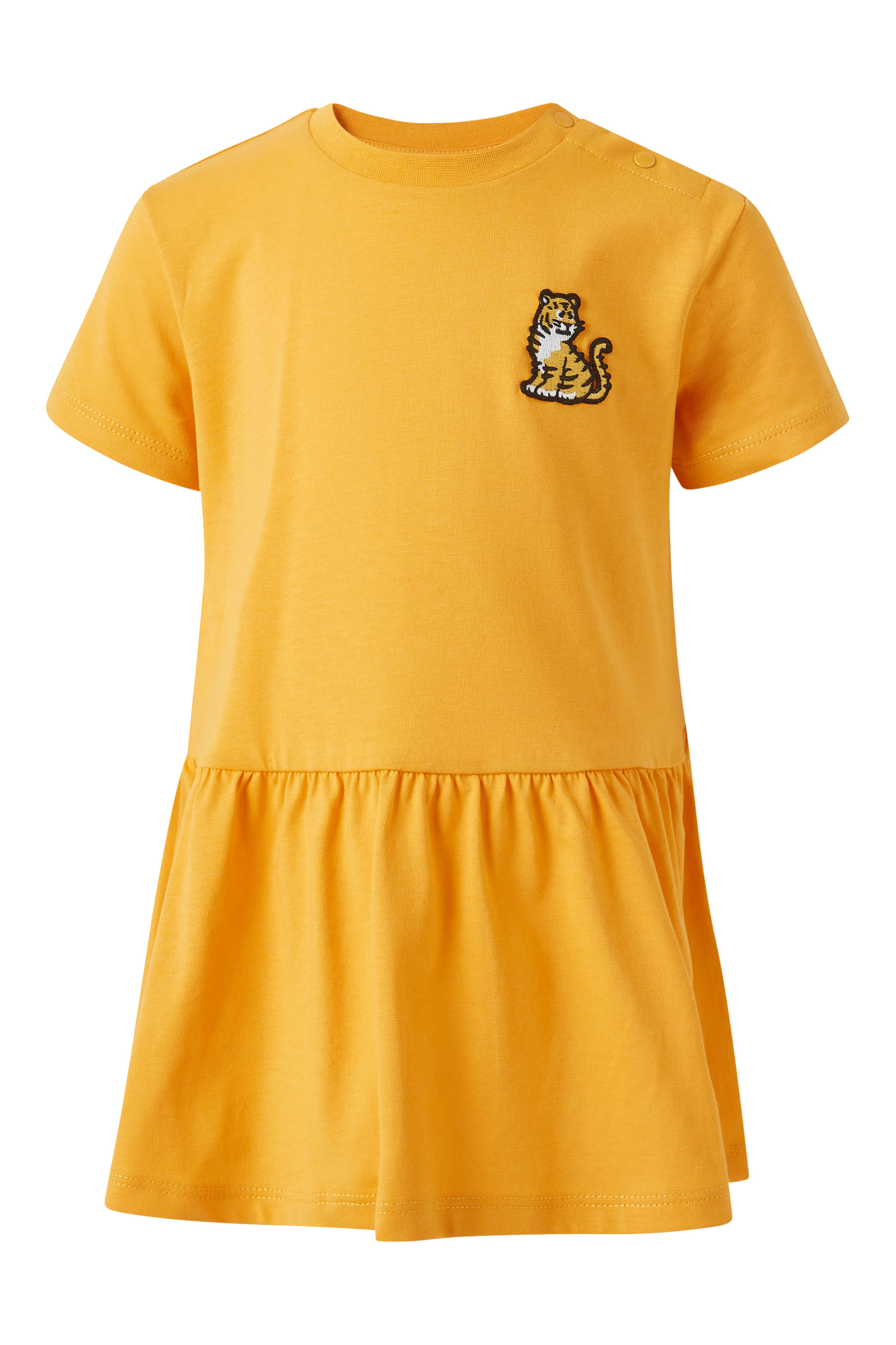 Kids Tiger-Appliqu&eacute;d Cotton Dress