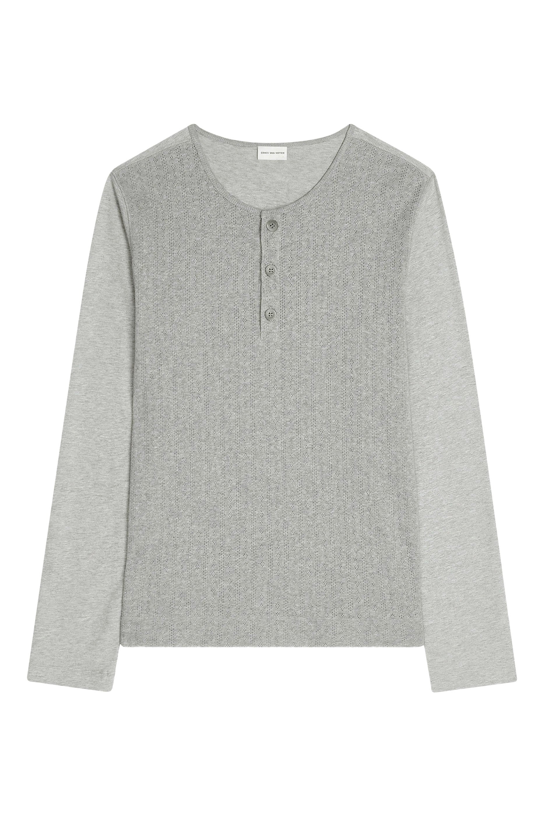 Pointelle Henley T-Shirt