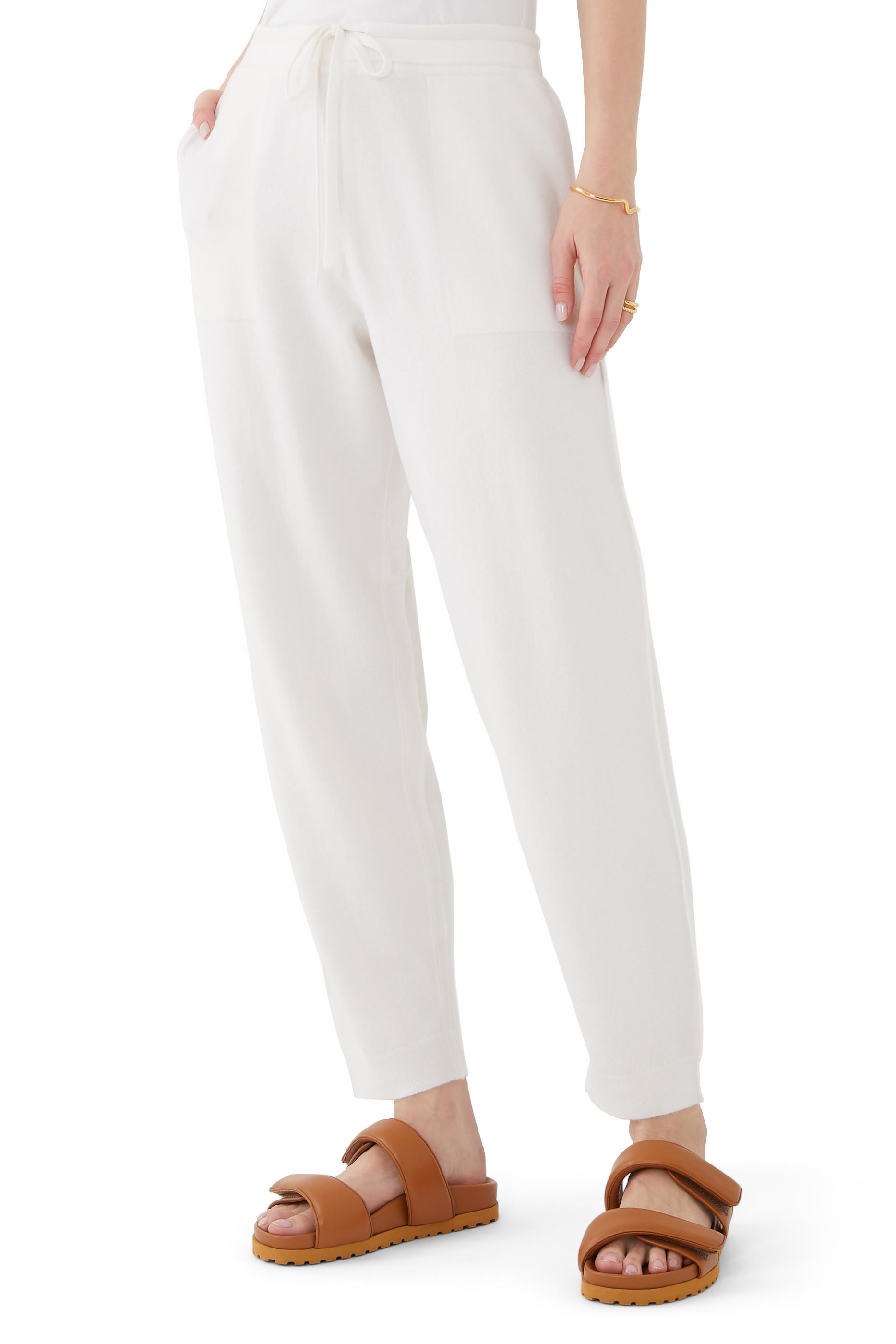 Wool Blend Knit Joggers