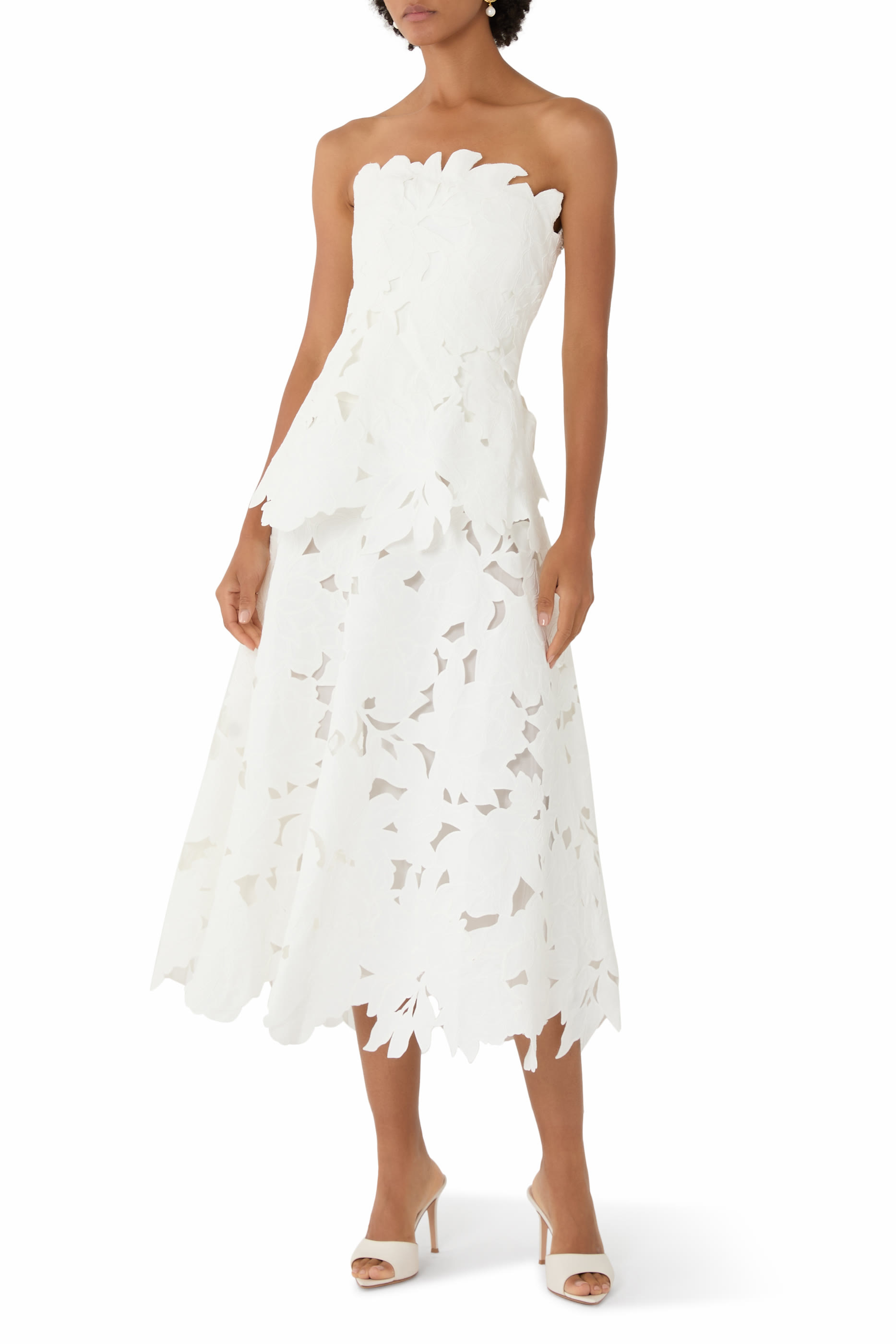 Audrey Embroidered Midi Dress