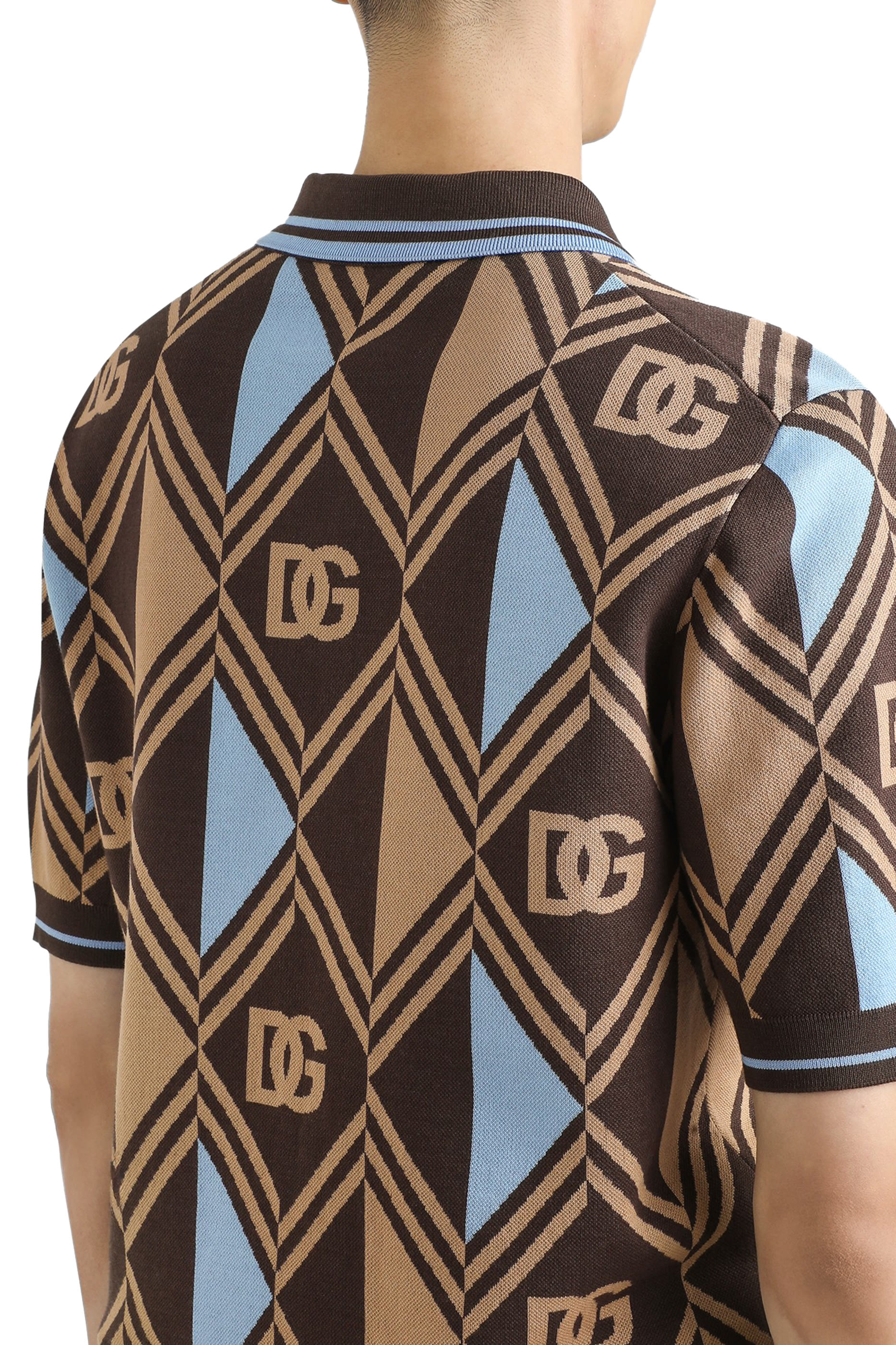 Cotton-Jacquard Piqué Polo Shirt