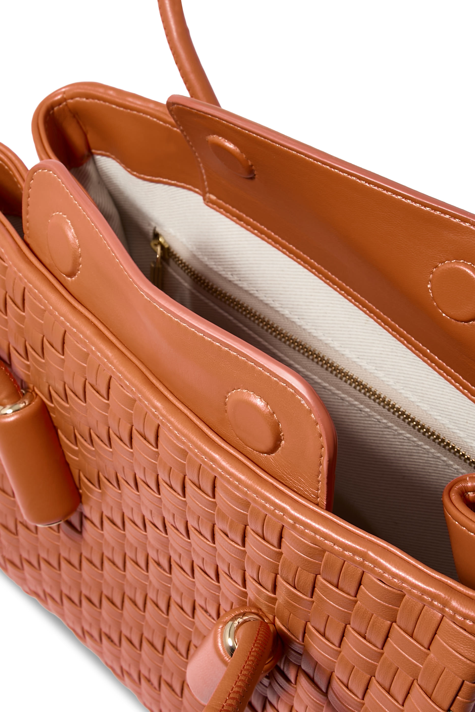 Leila Micro Weaved Tote Bag