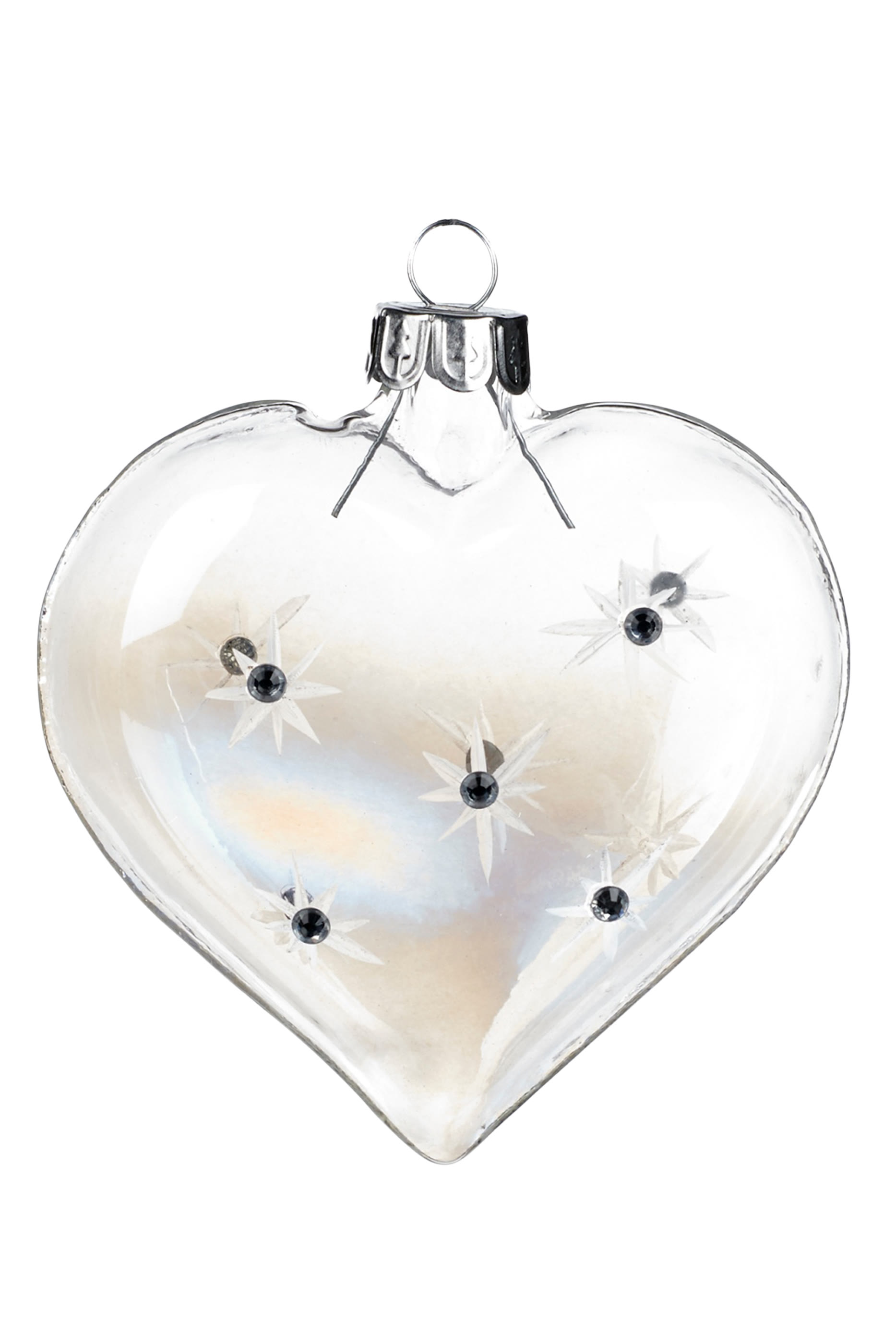 Glass Heart Ornament 