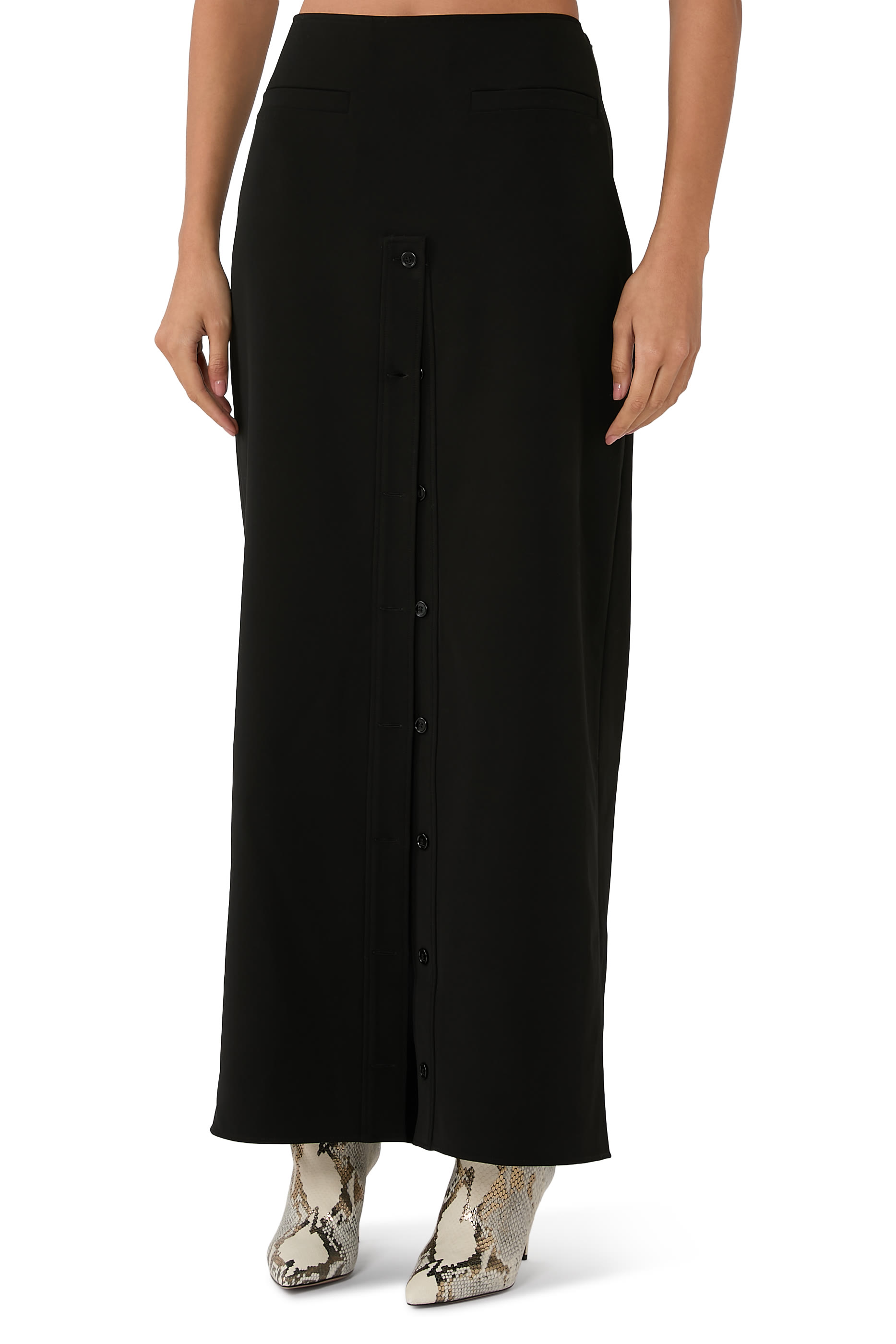 Heritage Buttoned Long Skirt