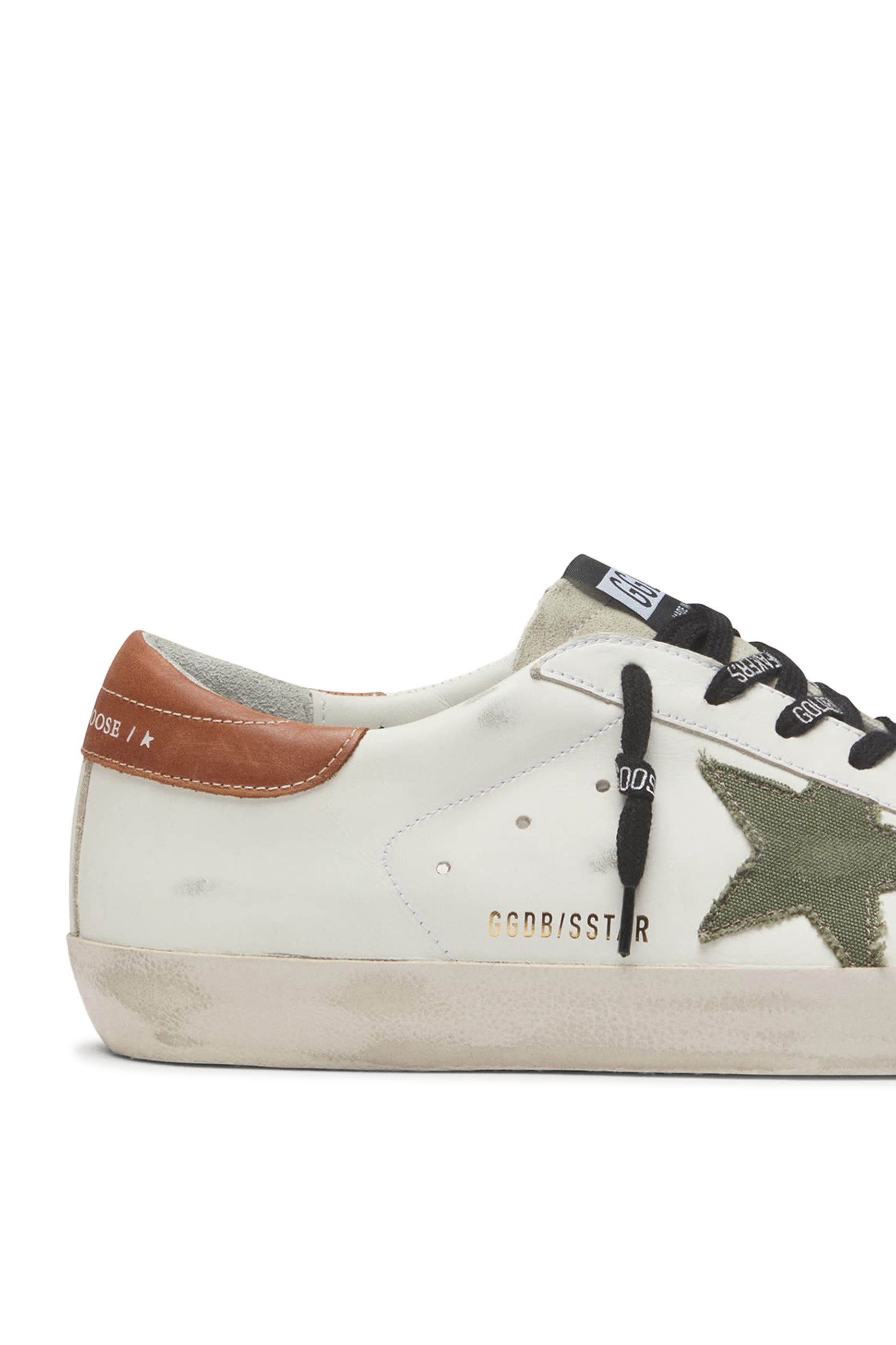 Men&rsquo;s Super-Star Sneakers with Canvas Star and Leather Heel Tab