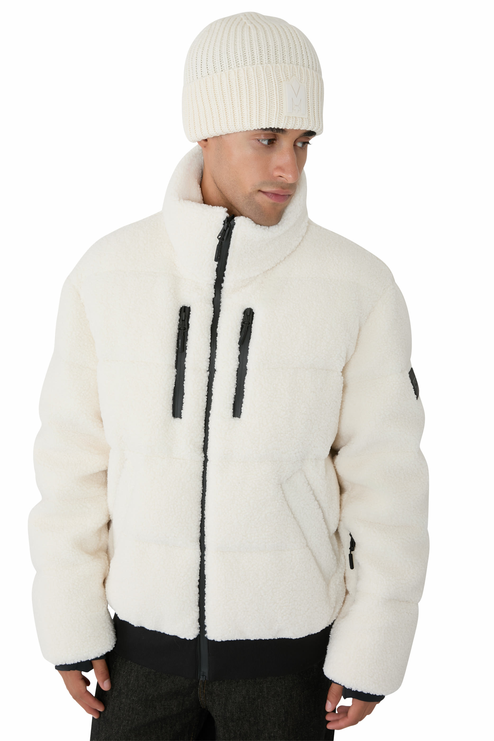  JUDE-MZ Hand-Knit Toque with Ribbed Cuff