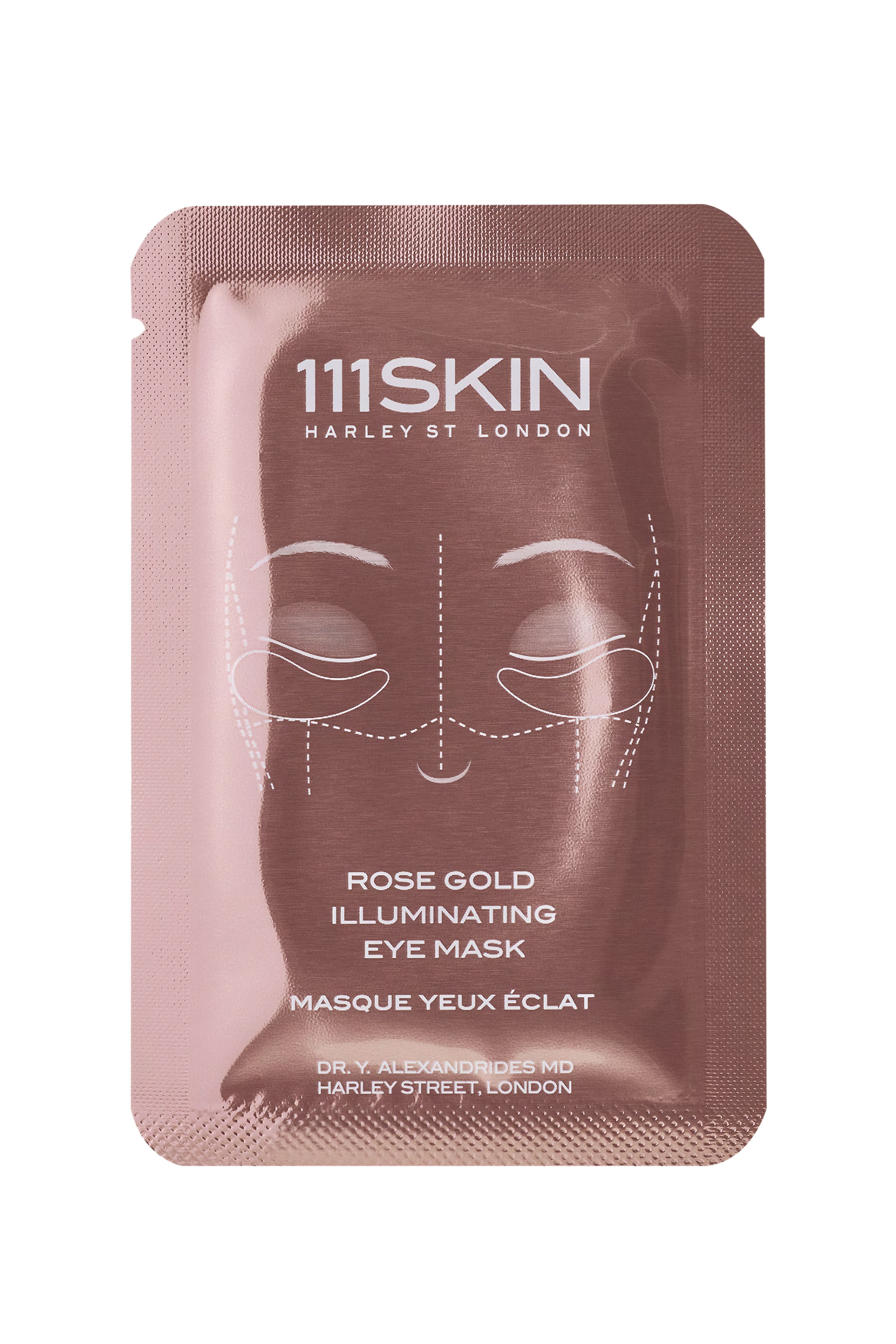 Rose Gold Illuminating Eye Mask, Pack of 8