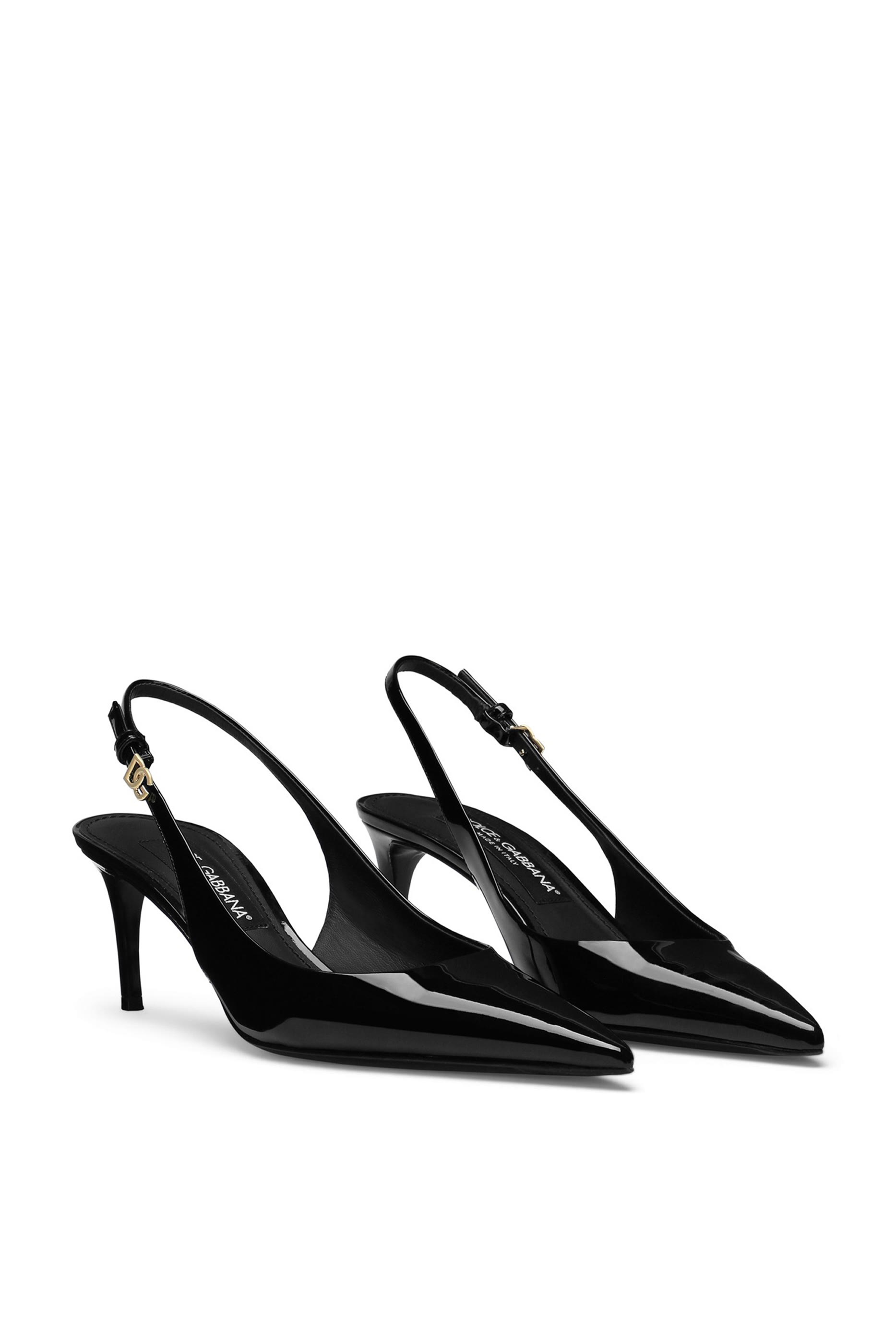 Lollo 60 Patent Leather Slingback Pumps