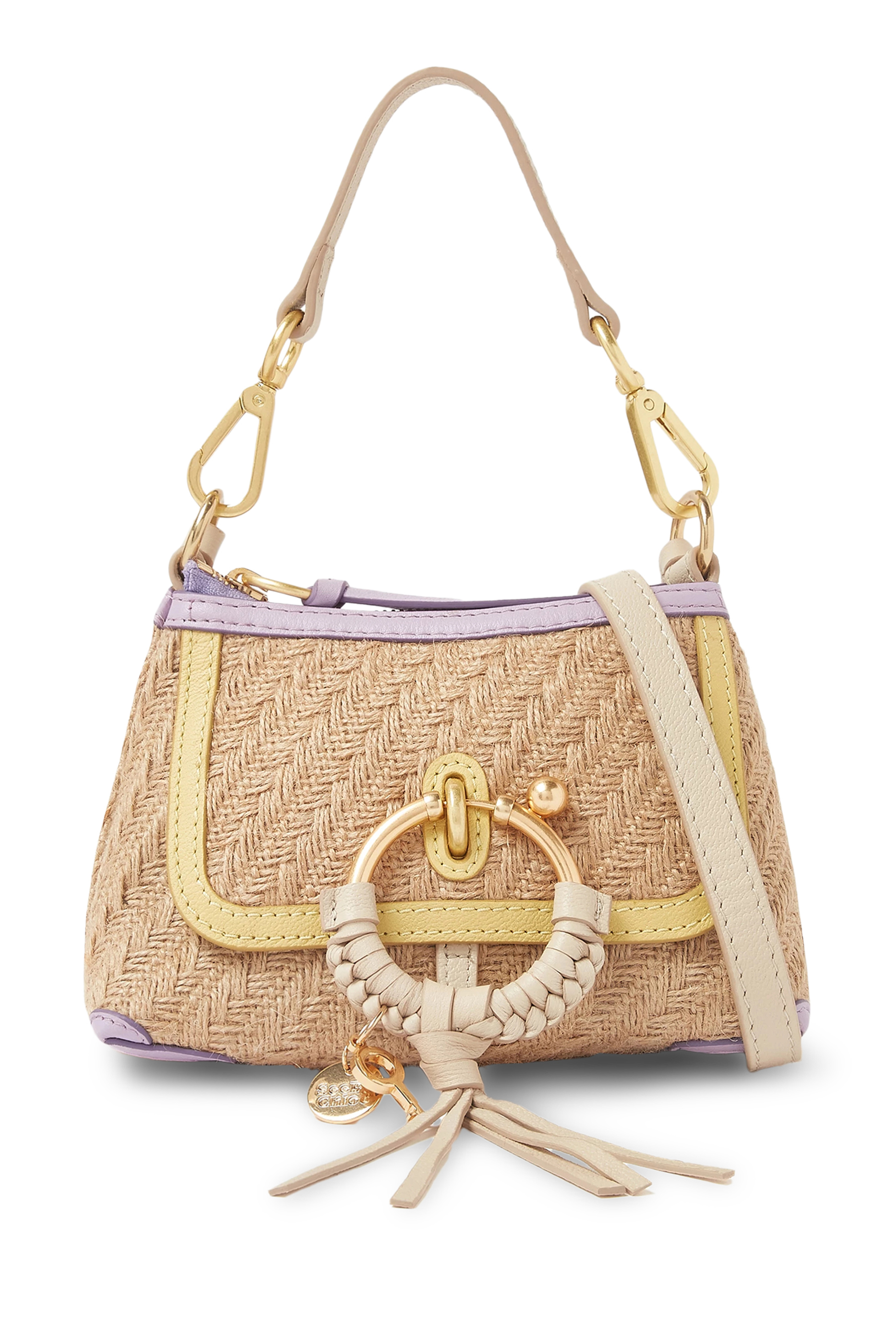 Joan Straw Mini Shoulder Bag