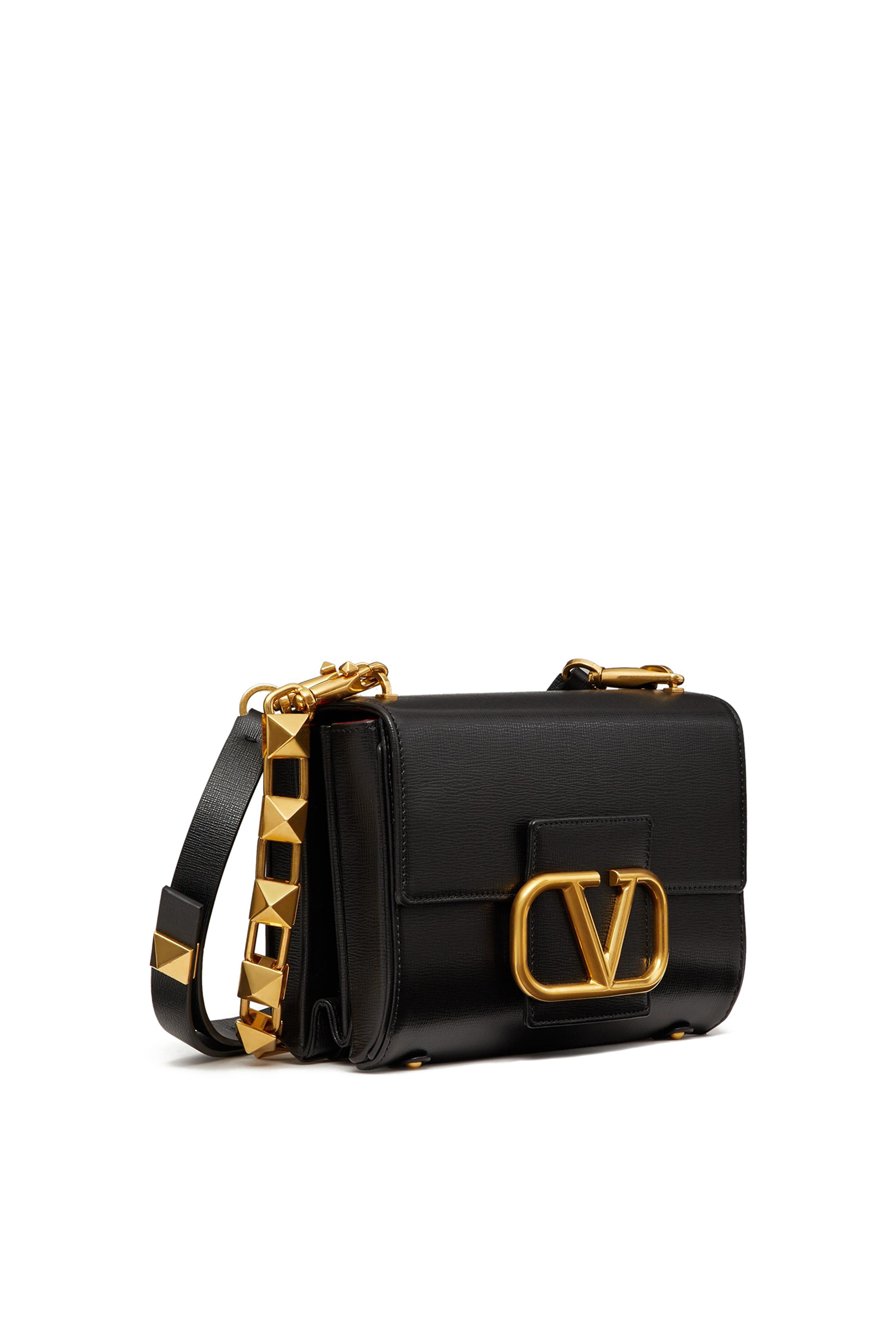 Vlogo Signature Leather Shoulder Bag
