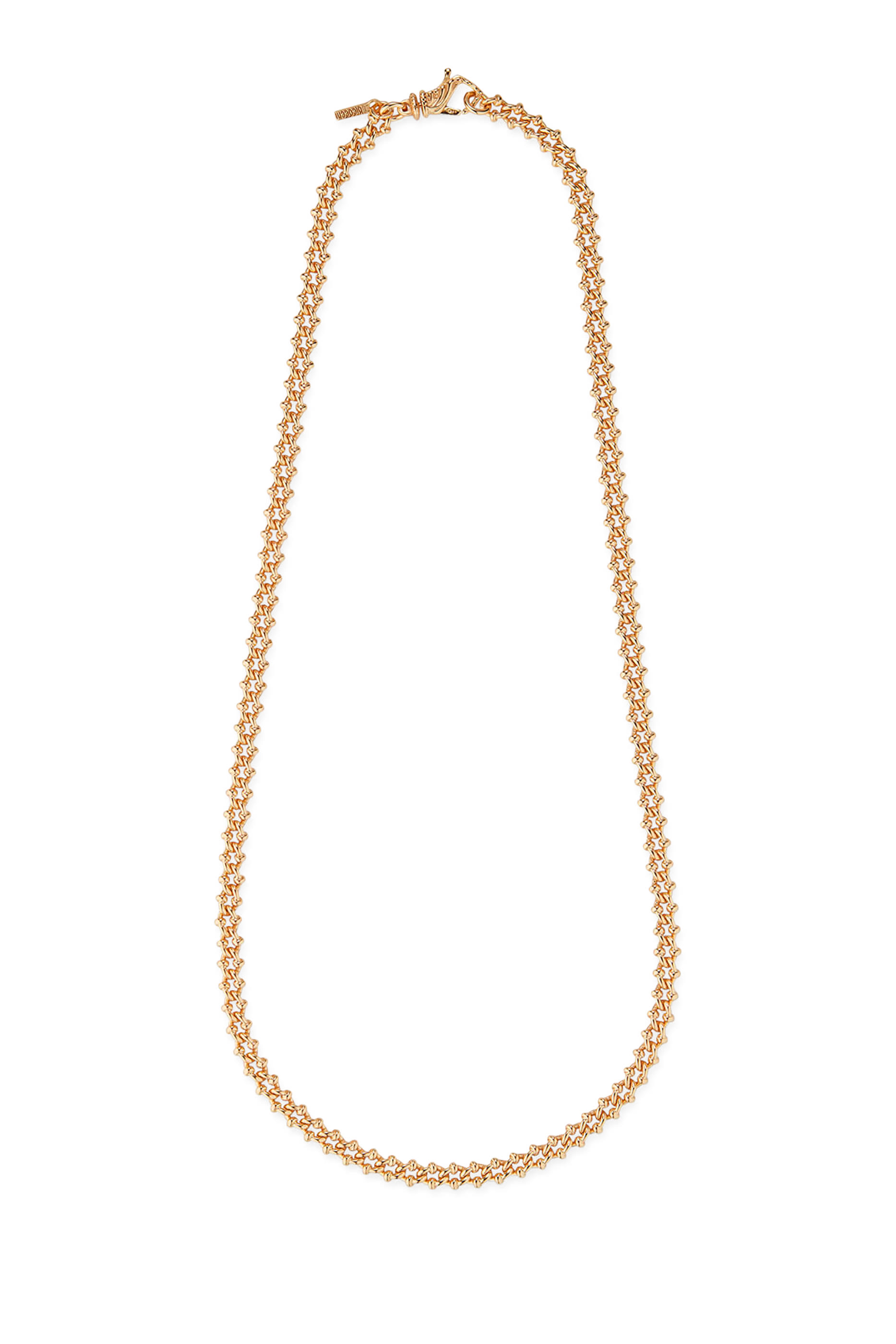  Knotted Chain Necklace, 24k Gold-Plated Sterling Silver 