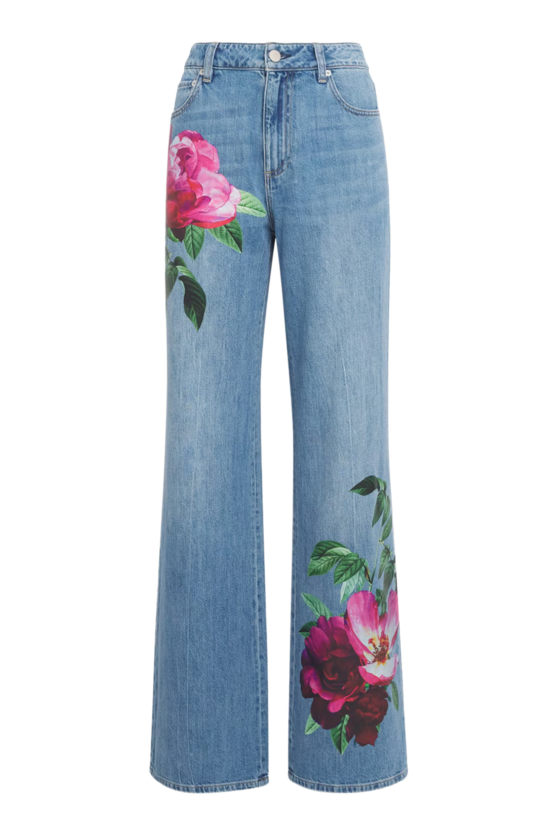 Floral Print Chic Jeans