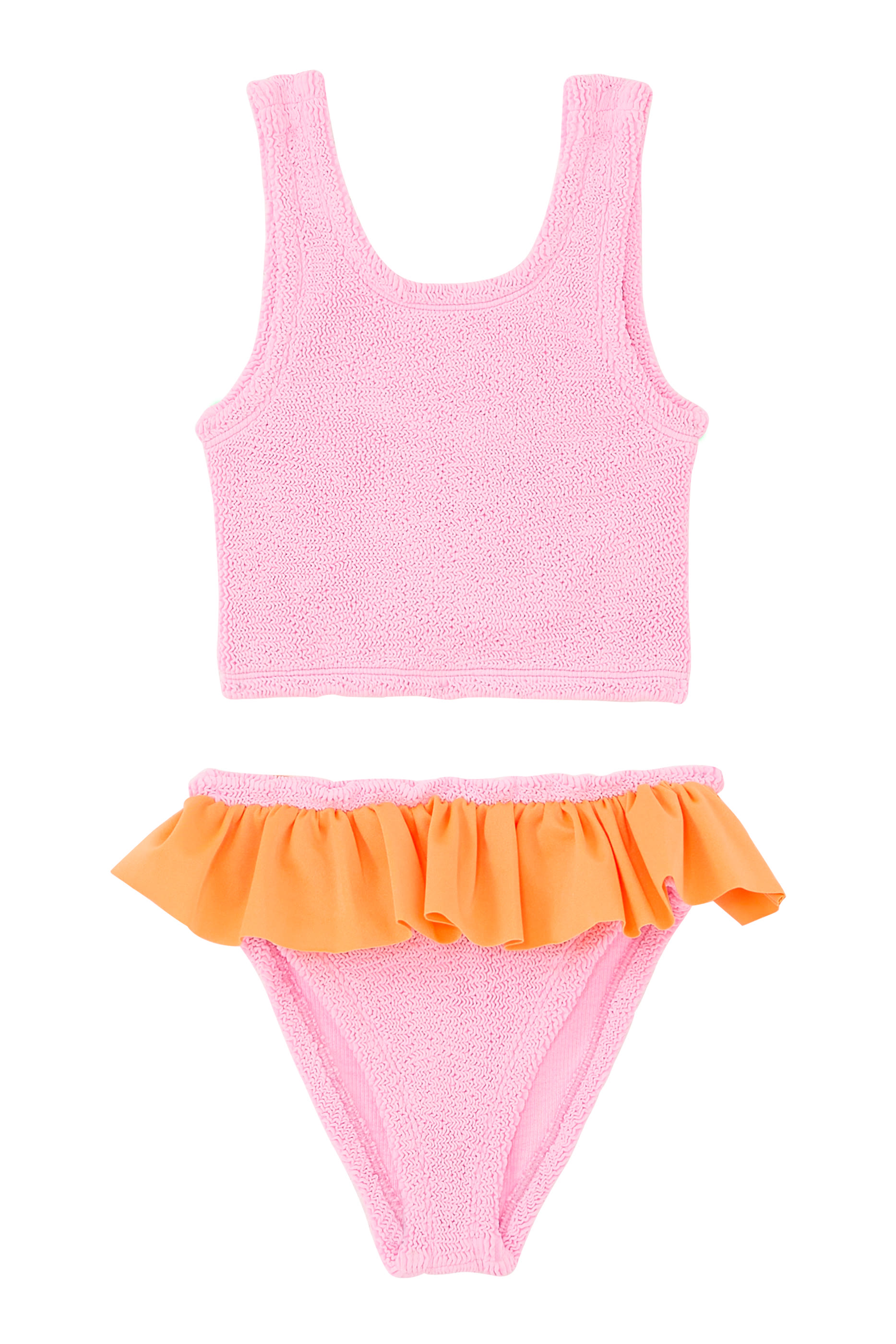 Kids Duo Olive Peplum Bikini Set