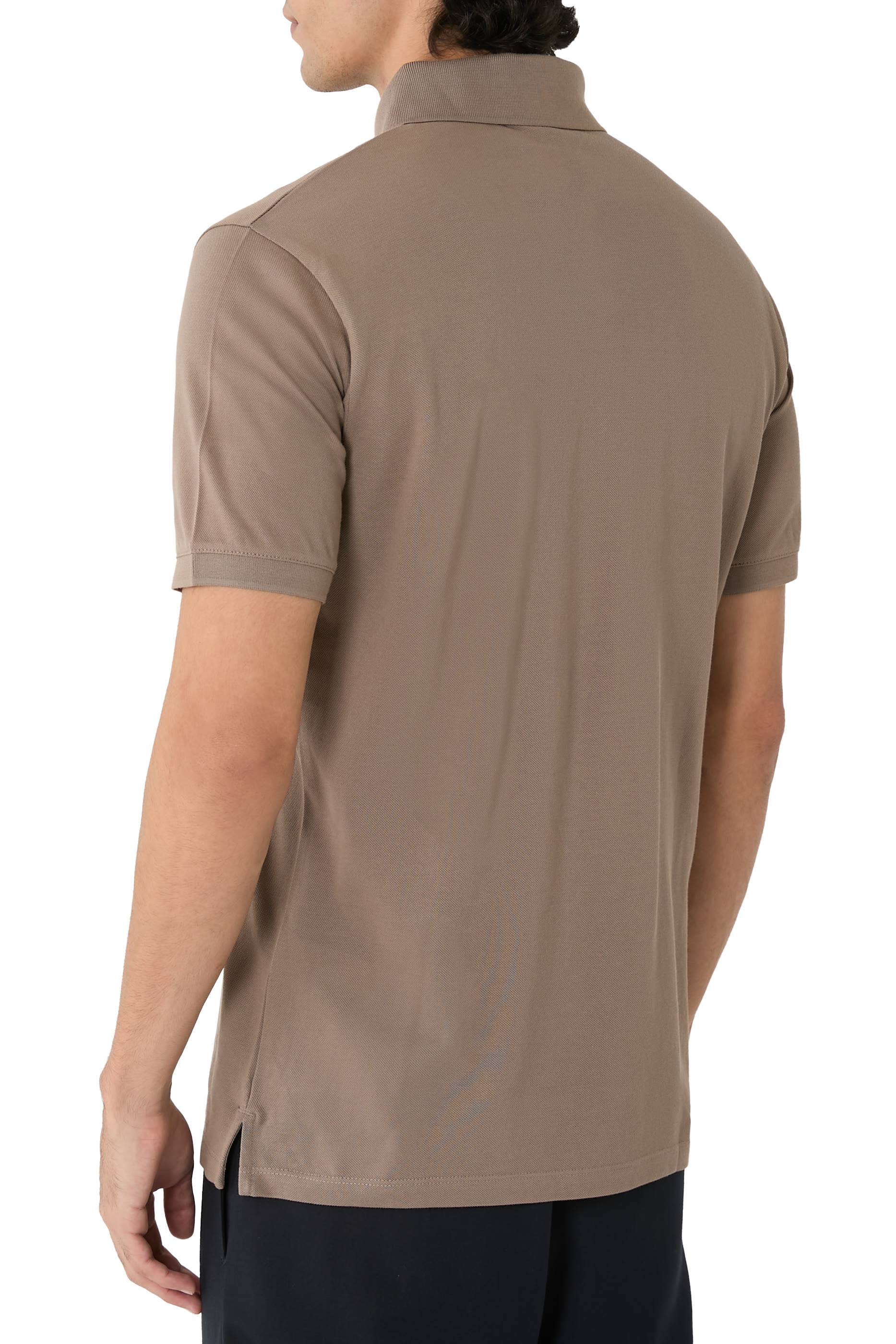 Eagle Patch Piqué Jersey Polo Shirt