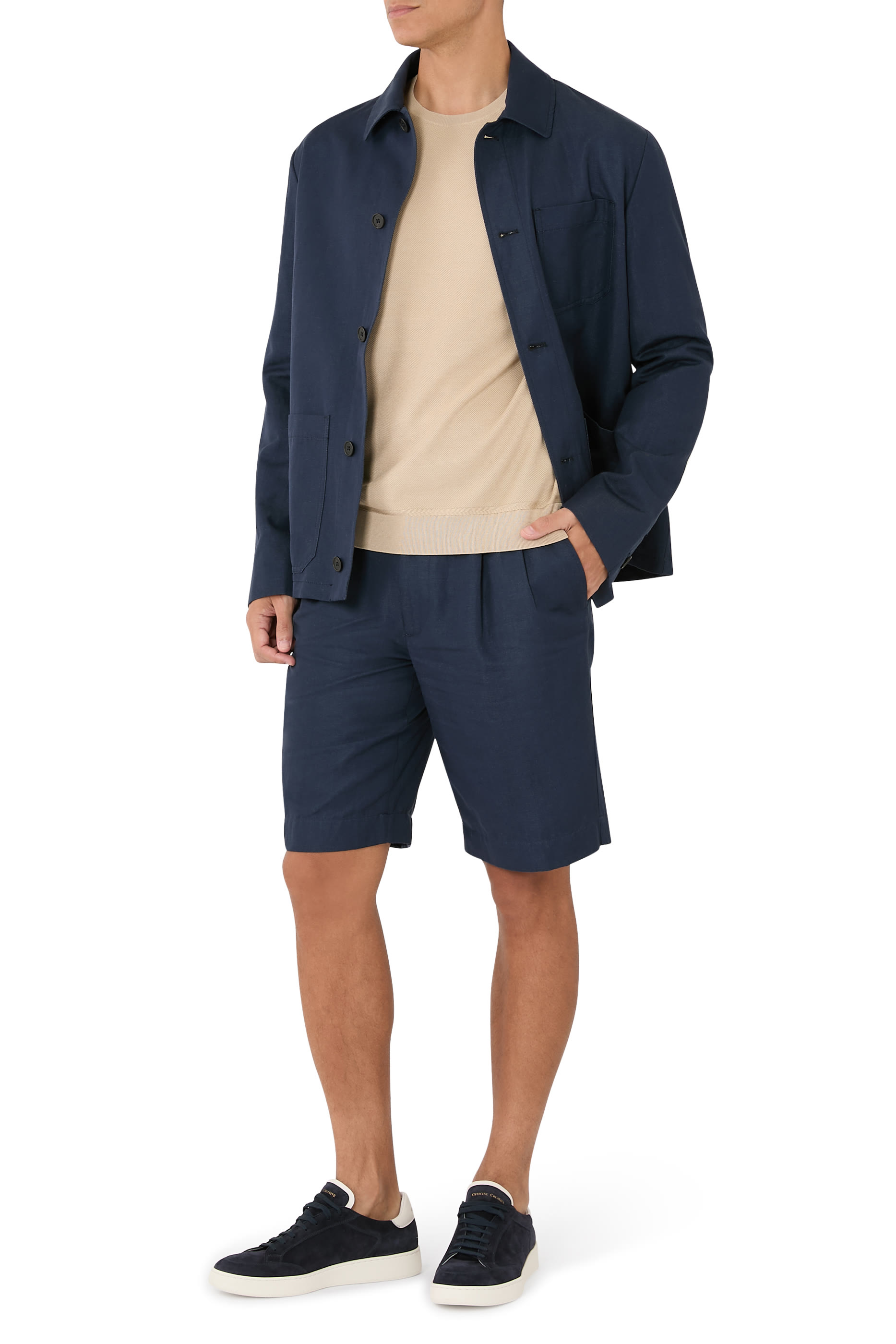 Silk-Cotton Crewneck Sweater