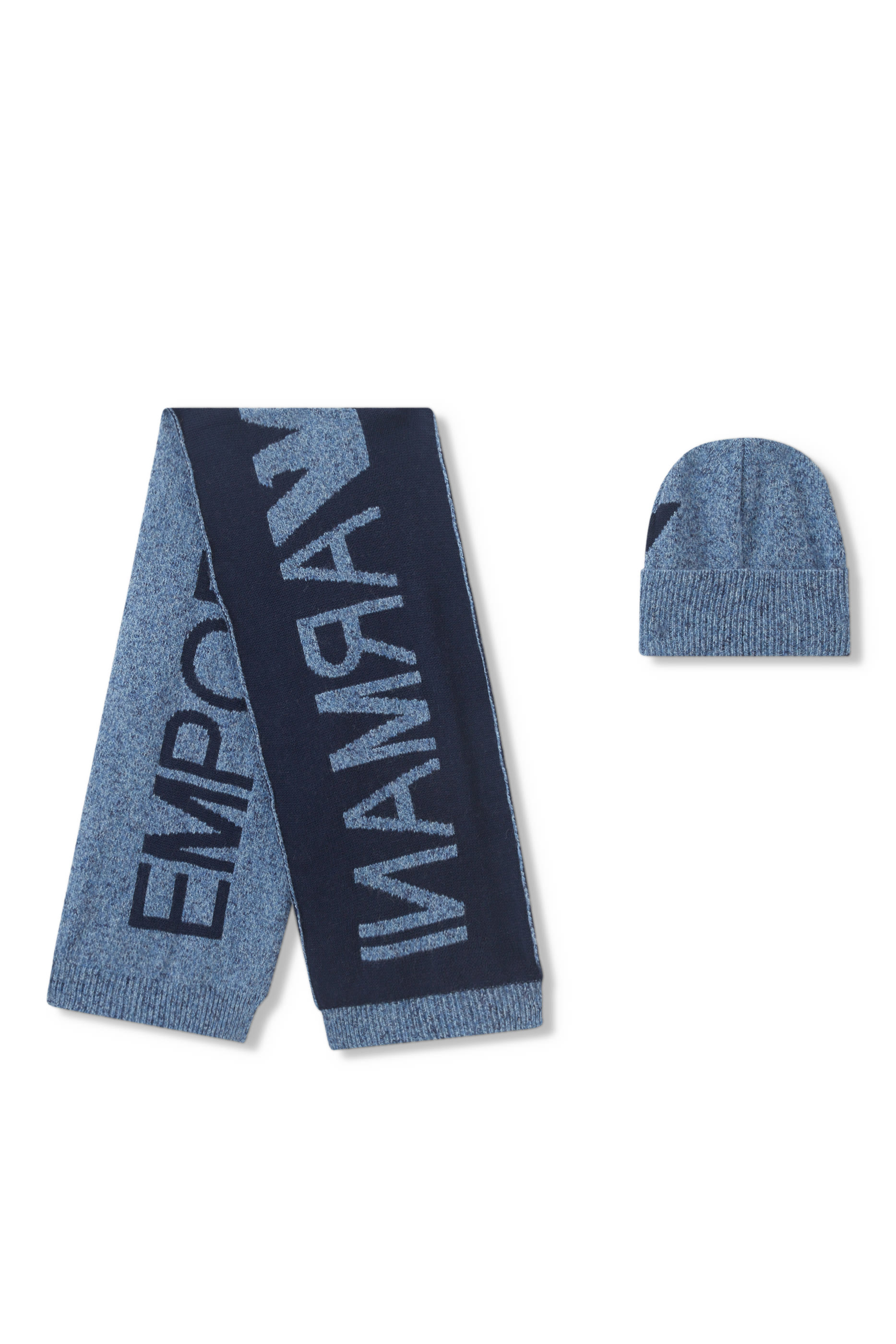 Kids Baby Wool-Blend Beanie & Scarf Set