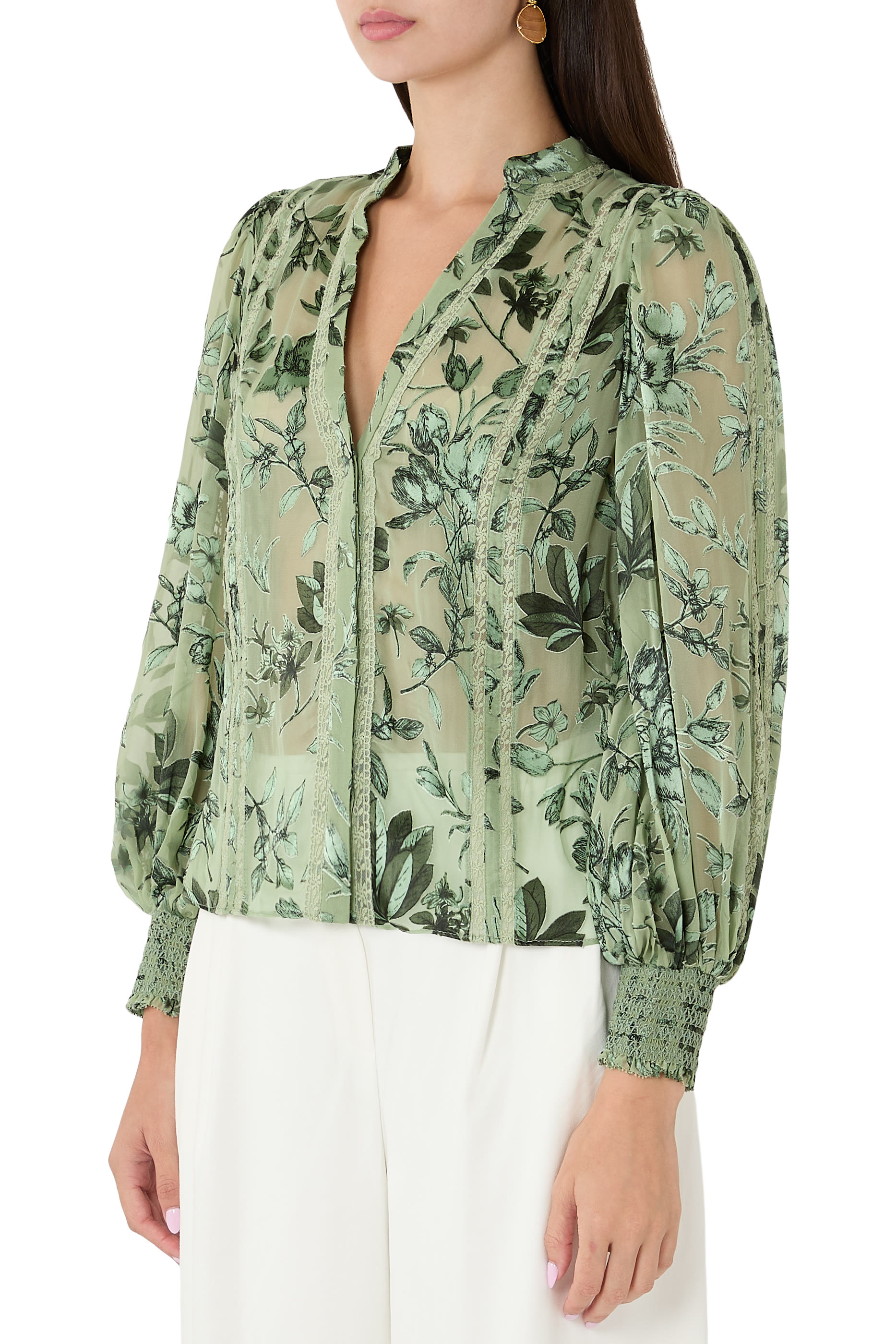 Arlette Burnout Blouse