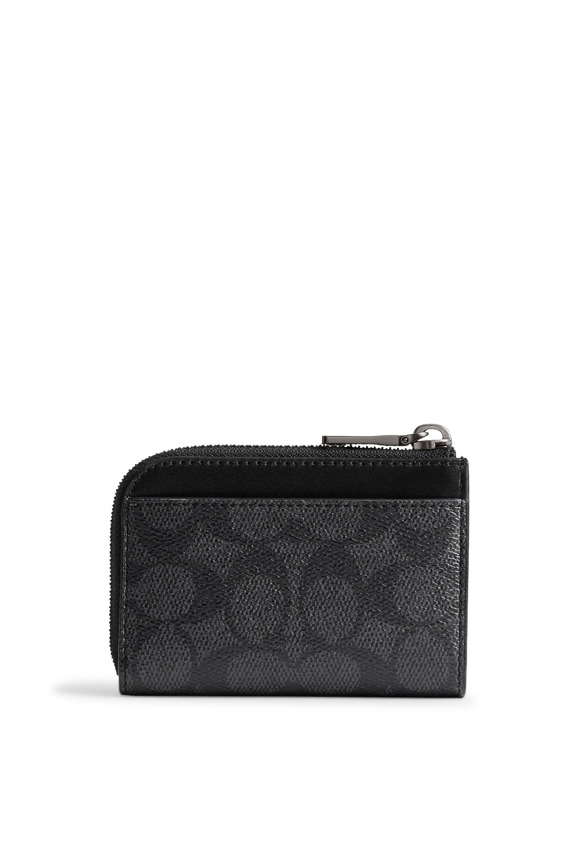 L Zip Key Case in Signature Canvas