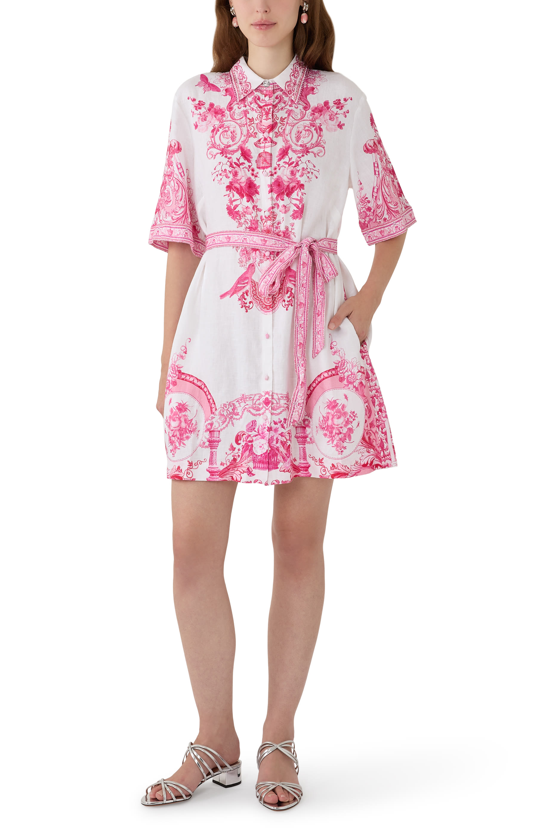 Livin La Vida Rosa Short Shirt Dress