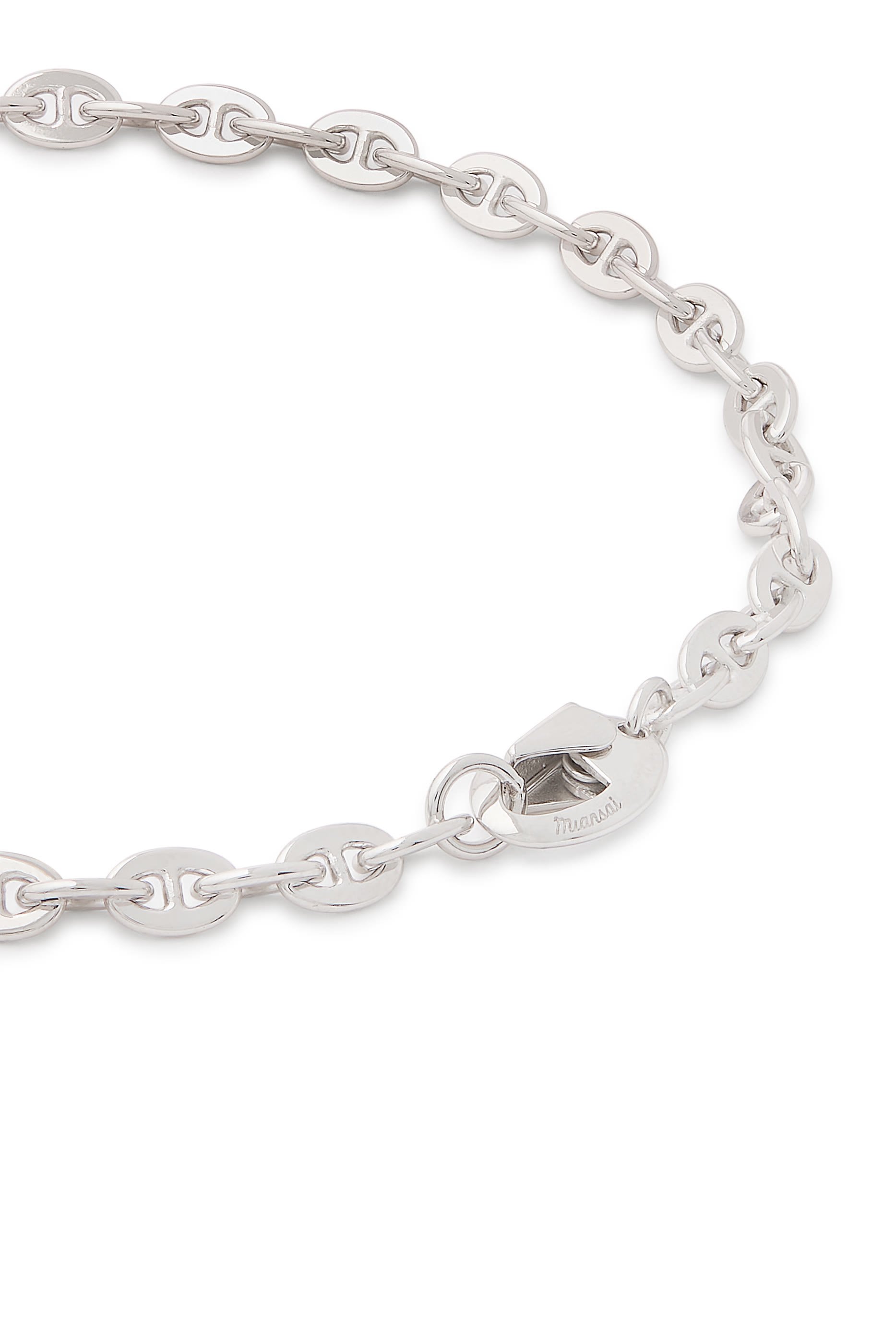 Sven Chain Bracelet, Rhodium Plated Sterling Silver