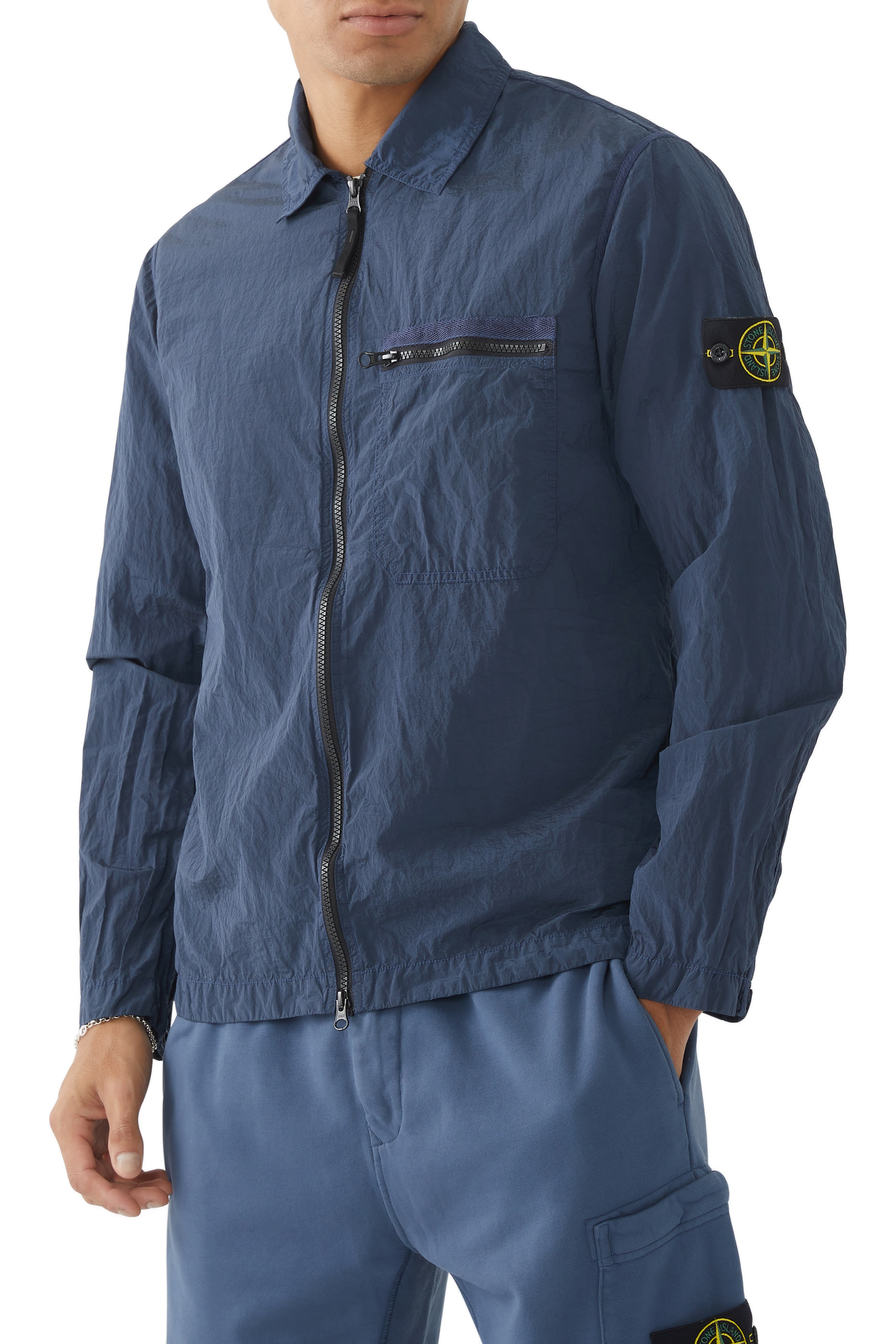 Nylon Zip Overshirt
