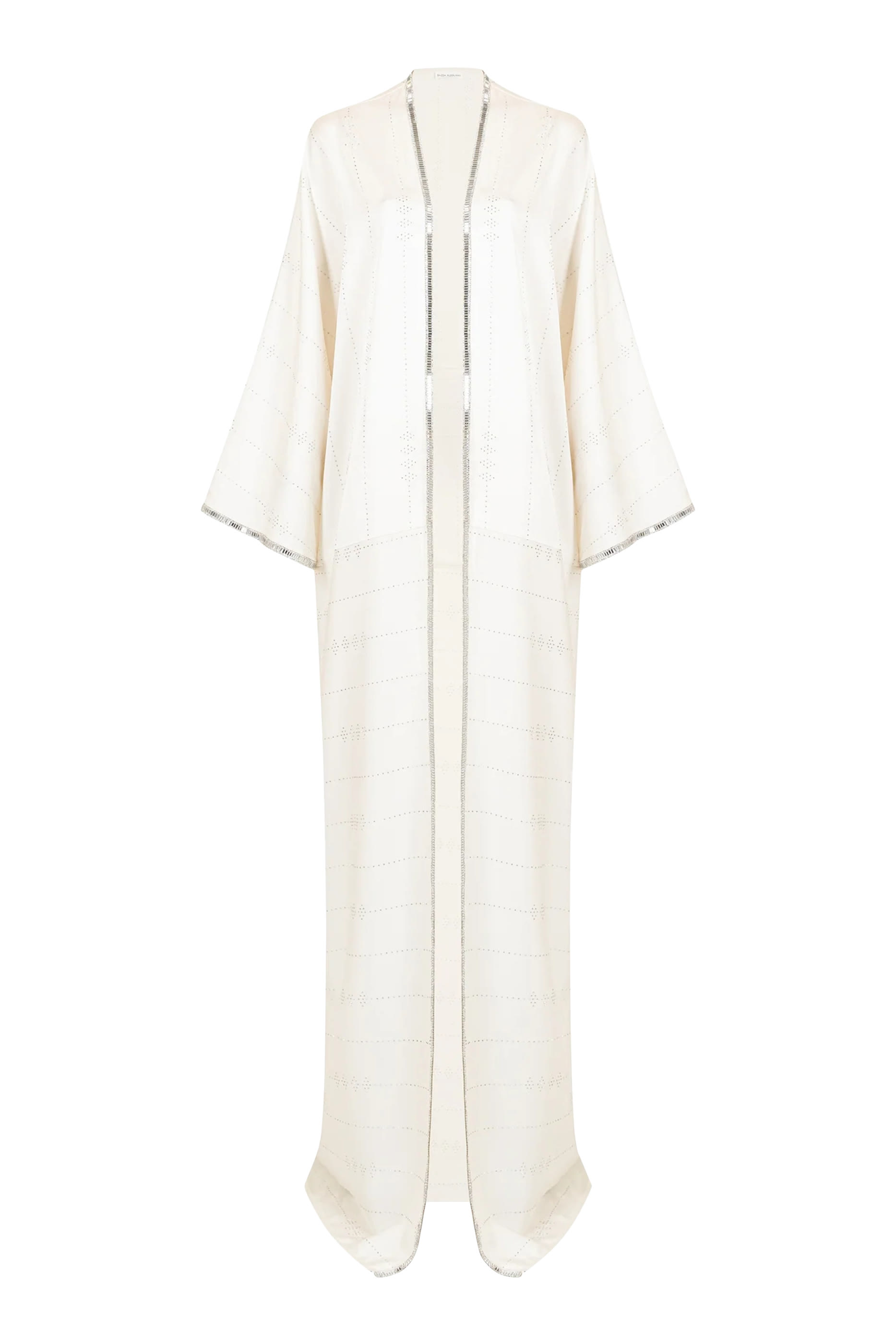 Studded Bisht with Silver Trim