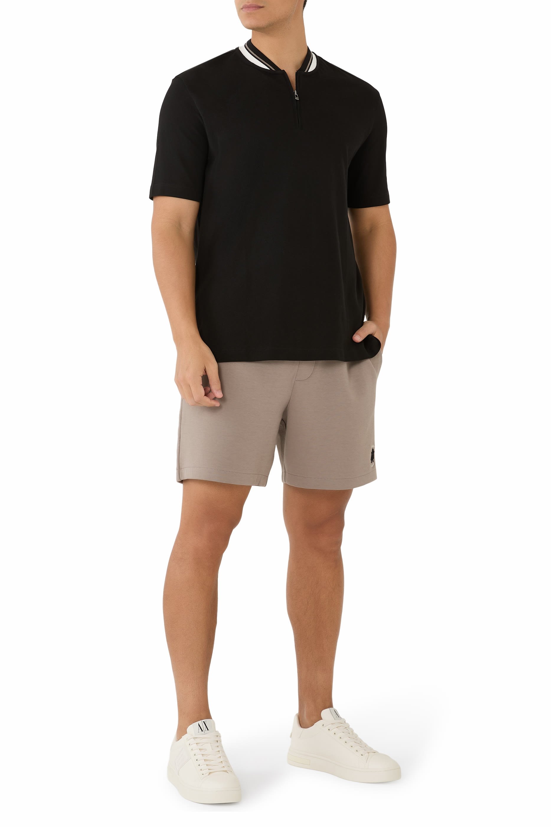 Logo Half-Zip Polo Shirt