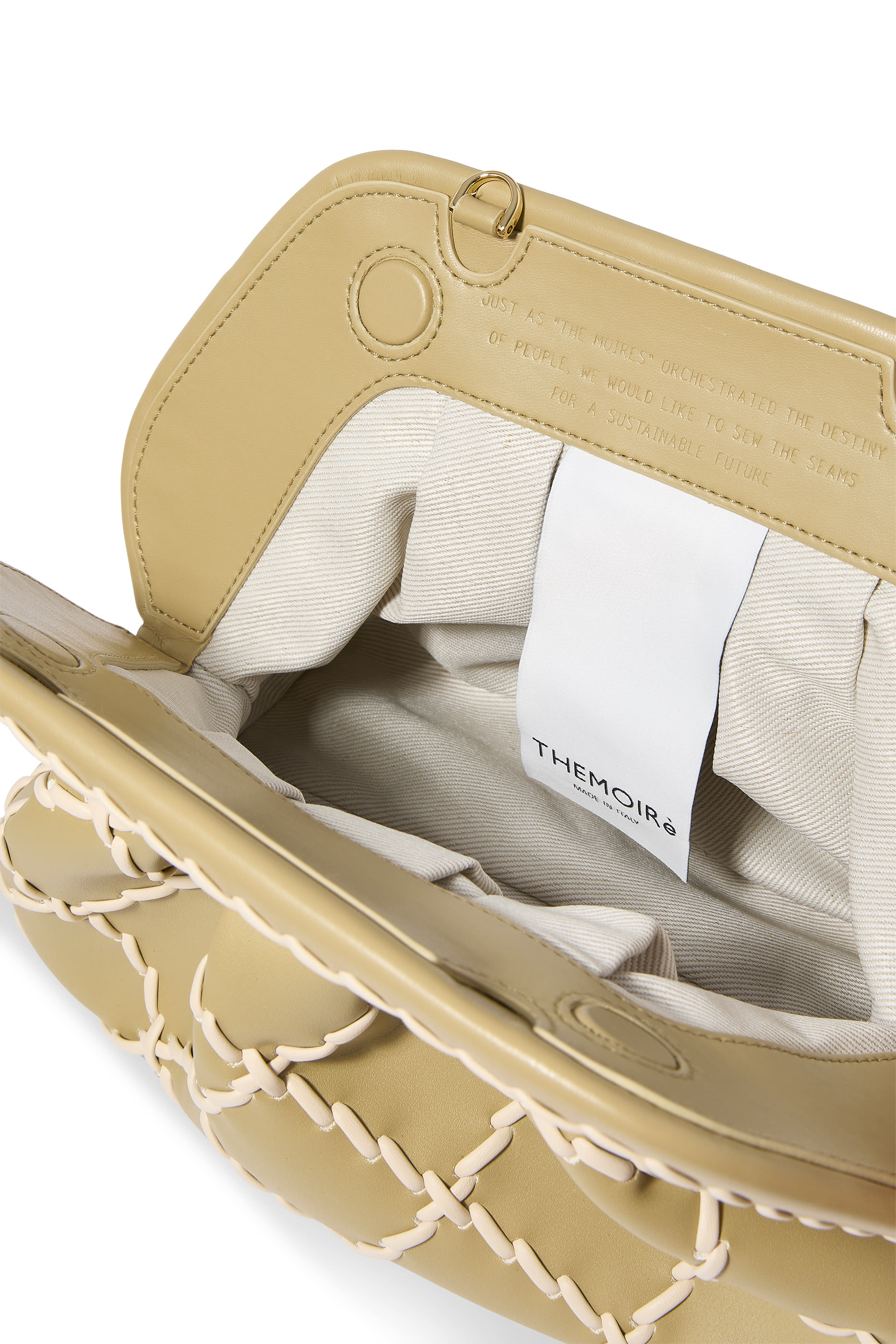 Tia Lace Bamboo Clutch Bag