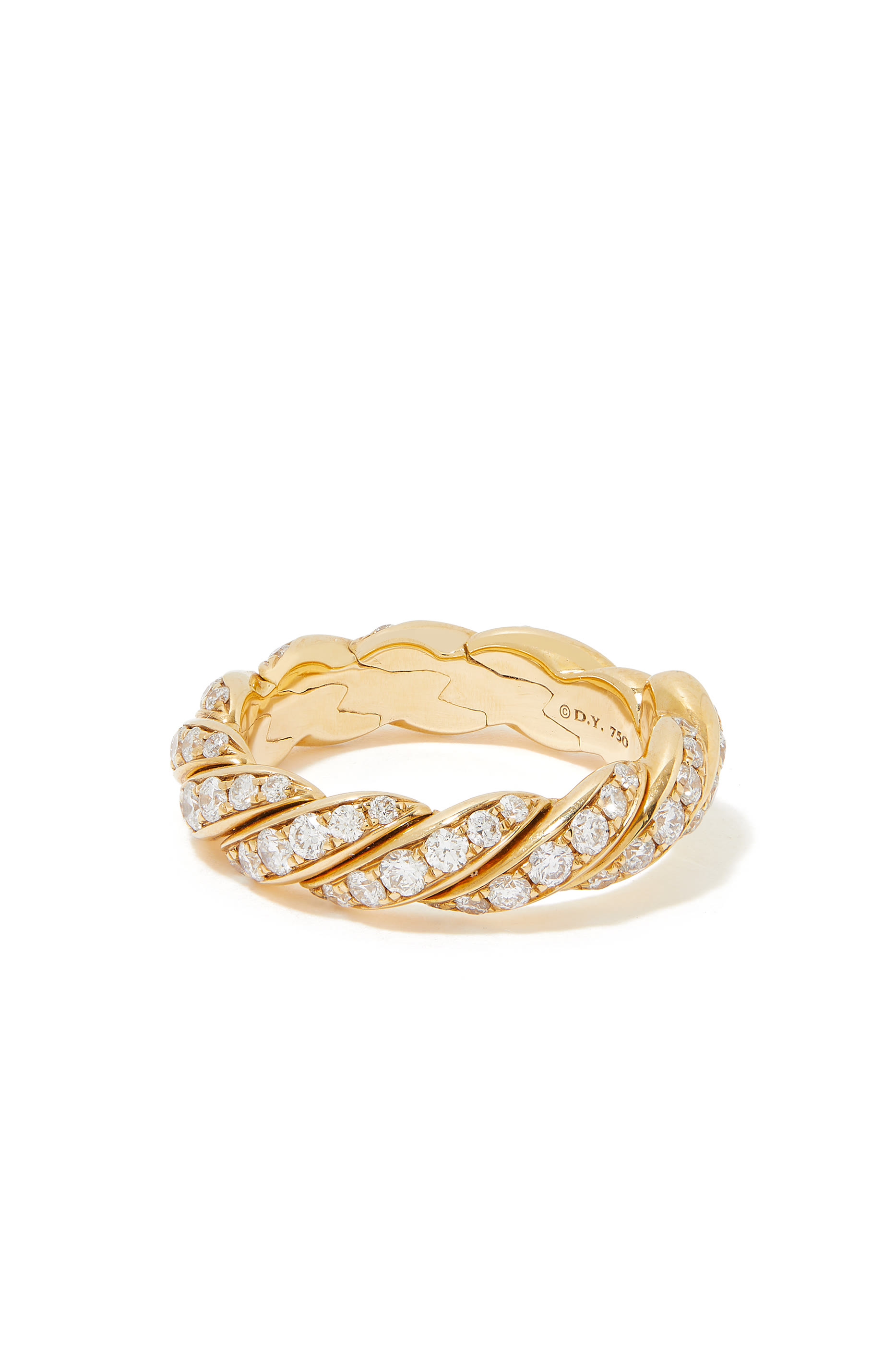 Paveflex Ring, 18k Yellow Gold & Diamonds