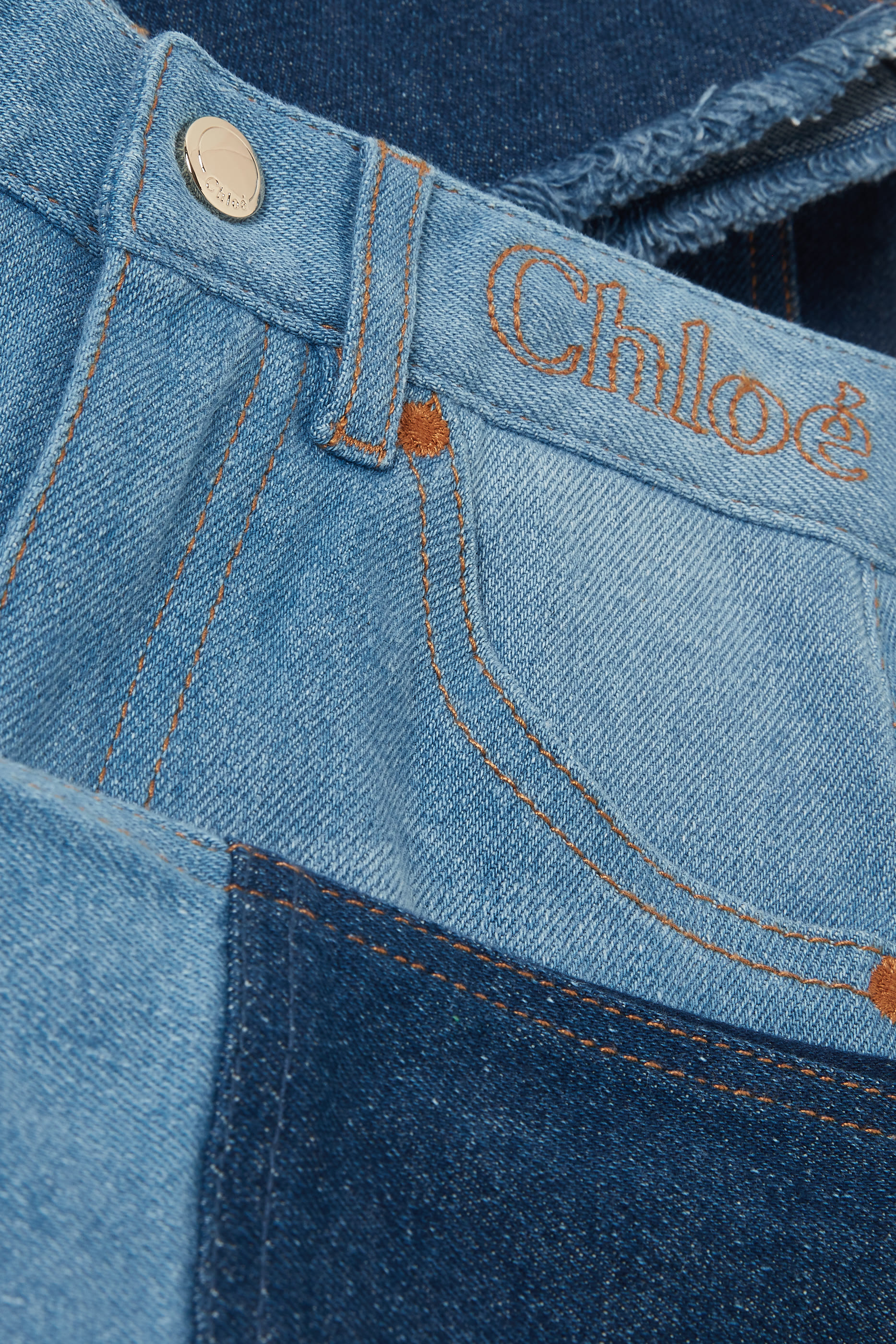 Kids Patchwork Wide-Leg Jeans