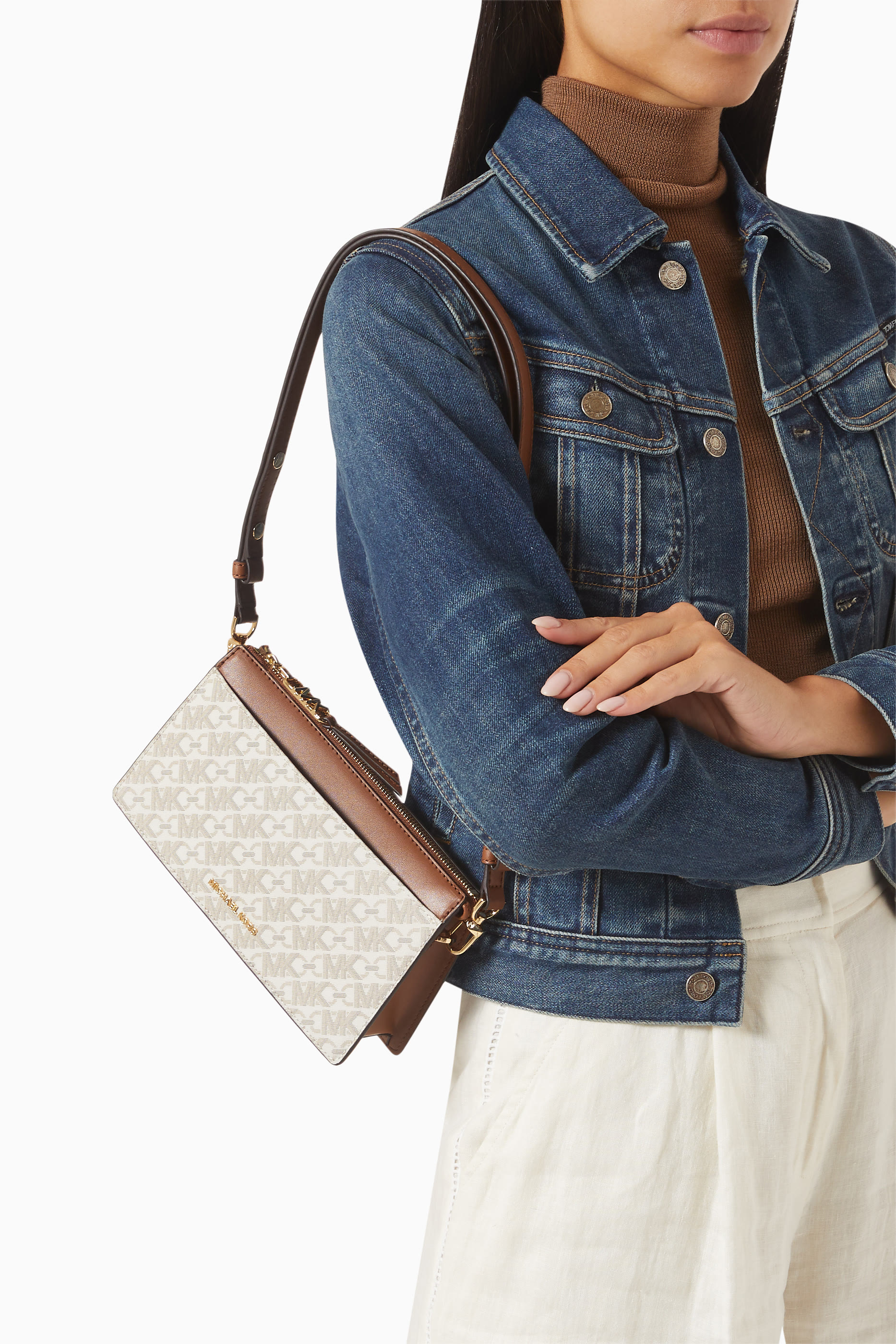 Large Empire Signature Logo Convertible Crossbody Bag