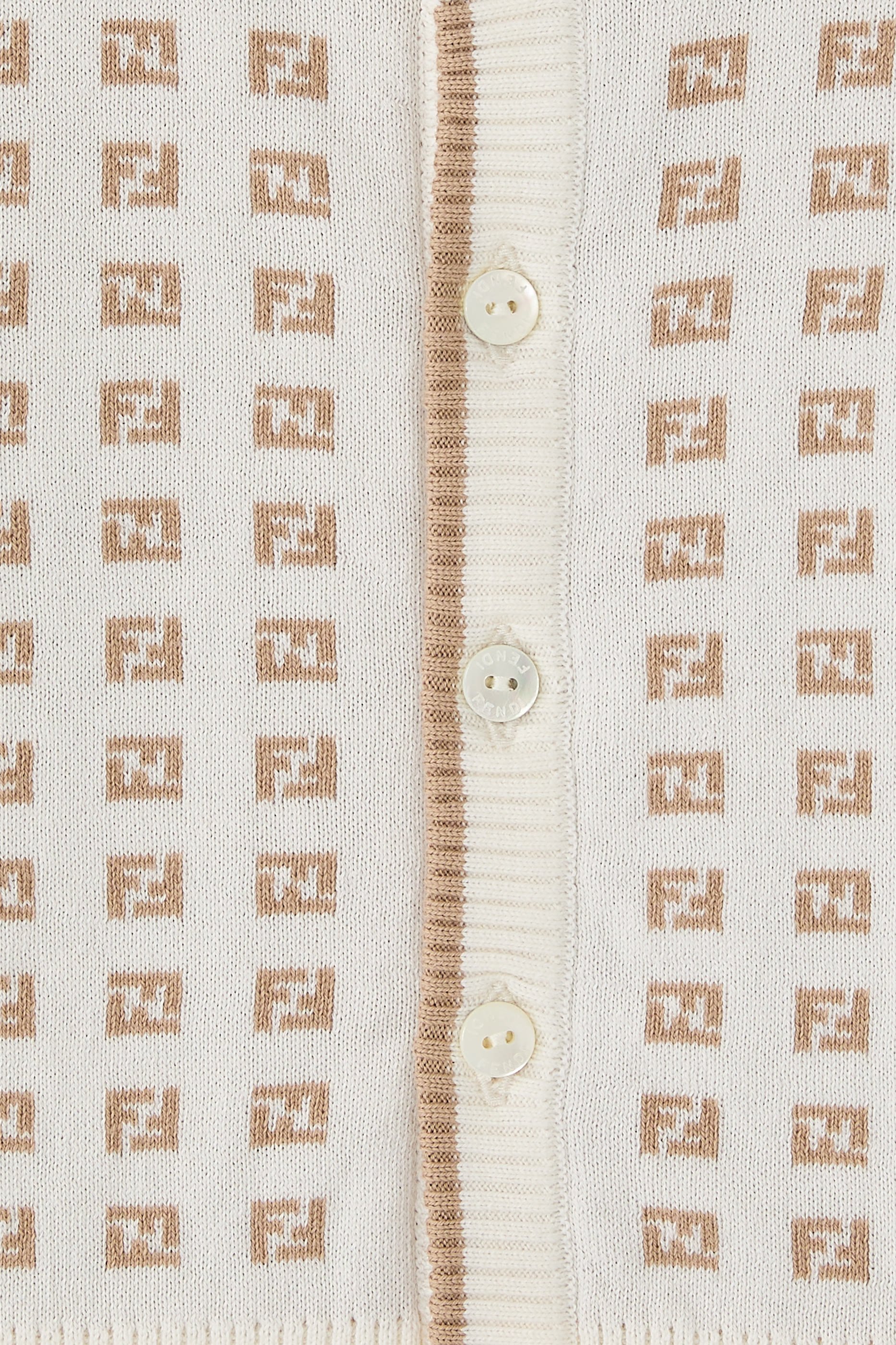 Kids All-Over Logo Cardigan