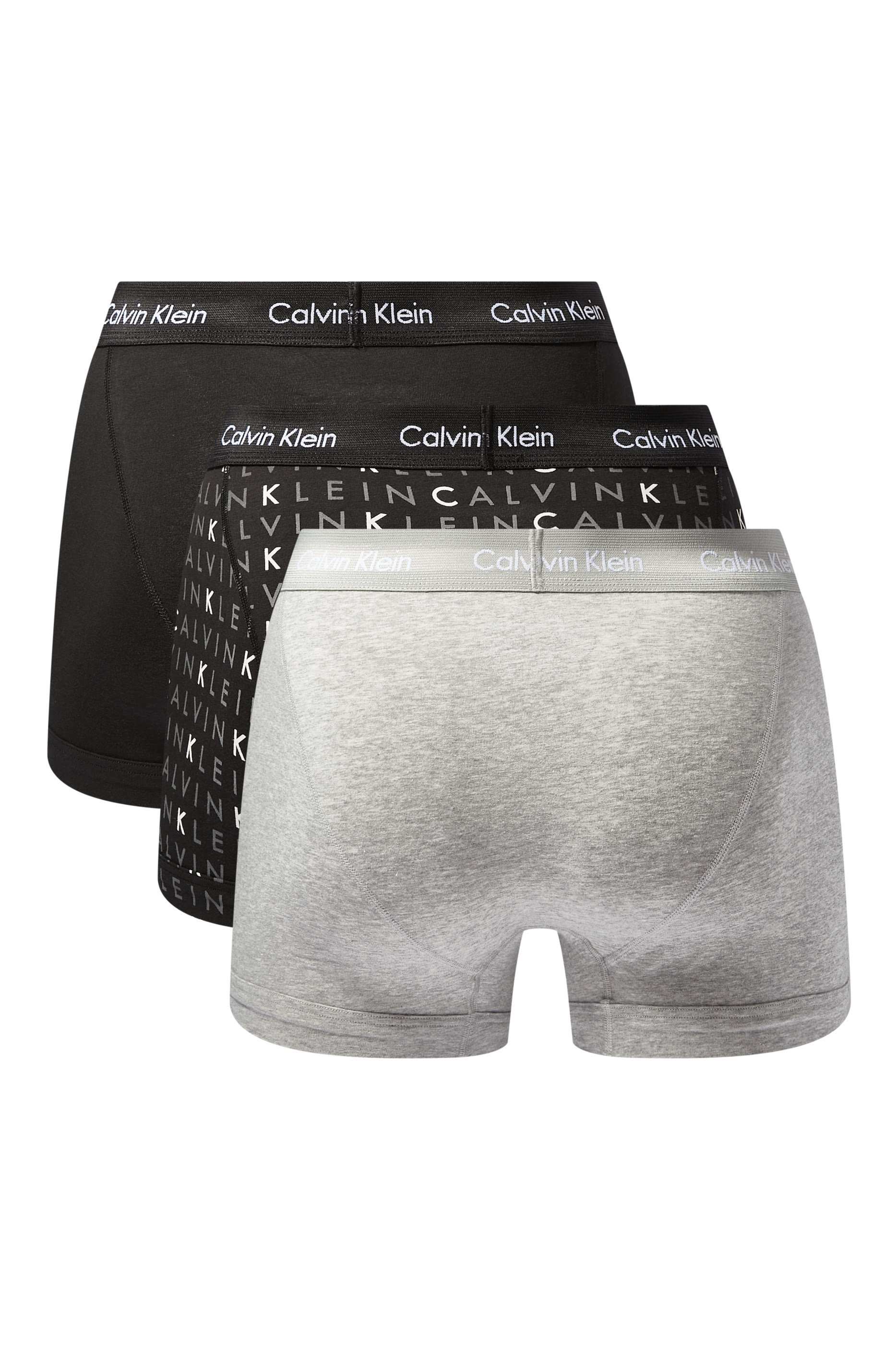 Stretch Cotton Trunks, Pack of 3