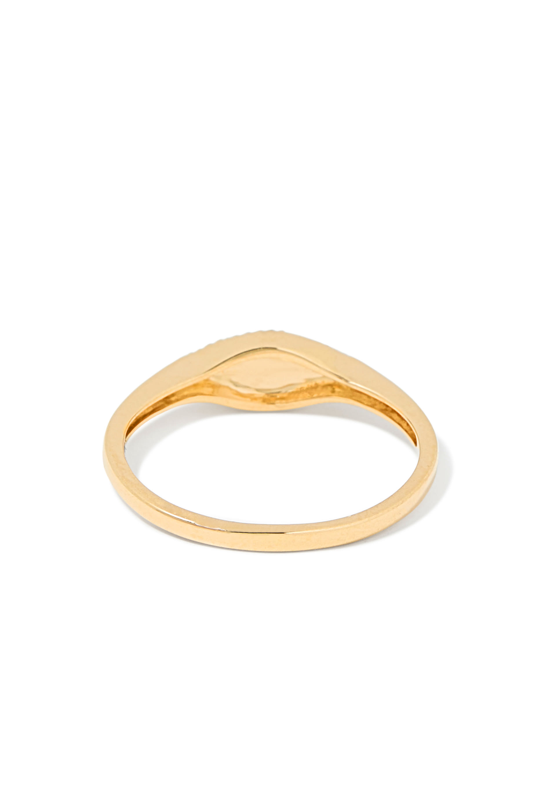 Signet Ring, 14ct Recycled Solid Gold & Diamonds