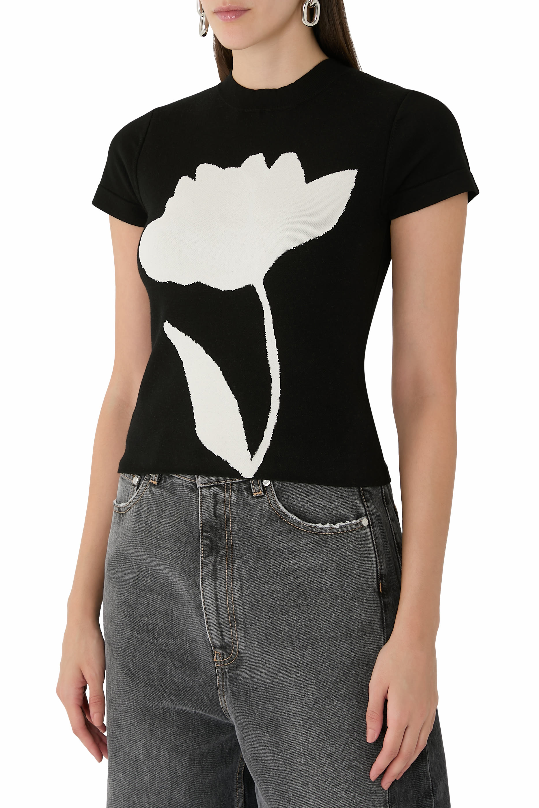 Hana UV Reactive Flower T-Shirt