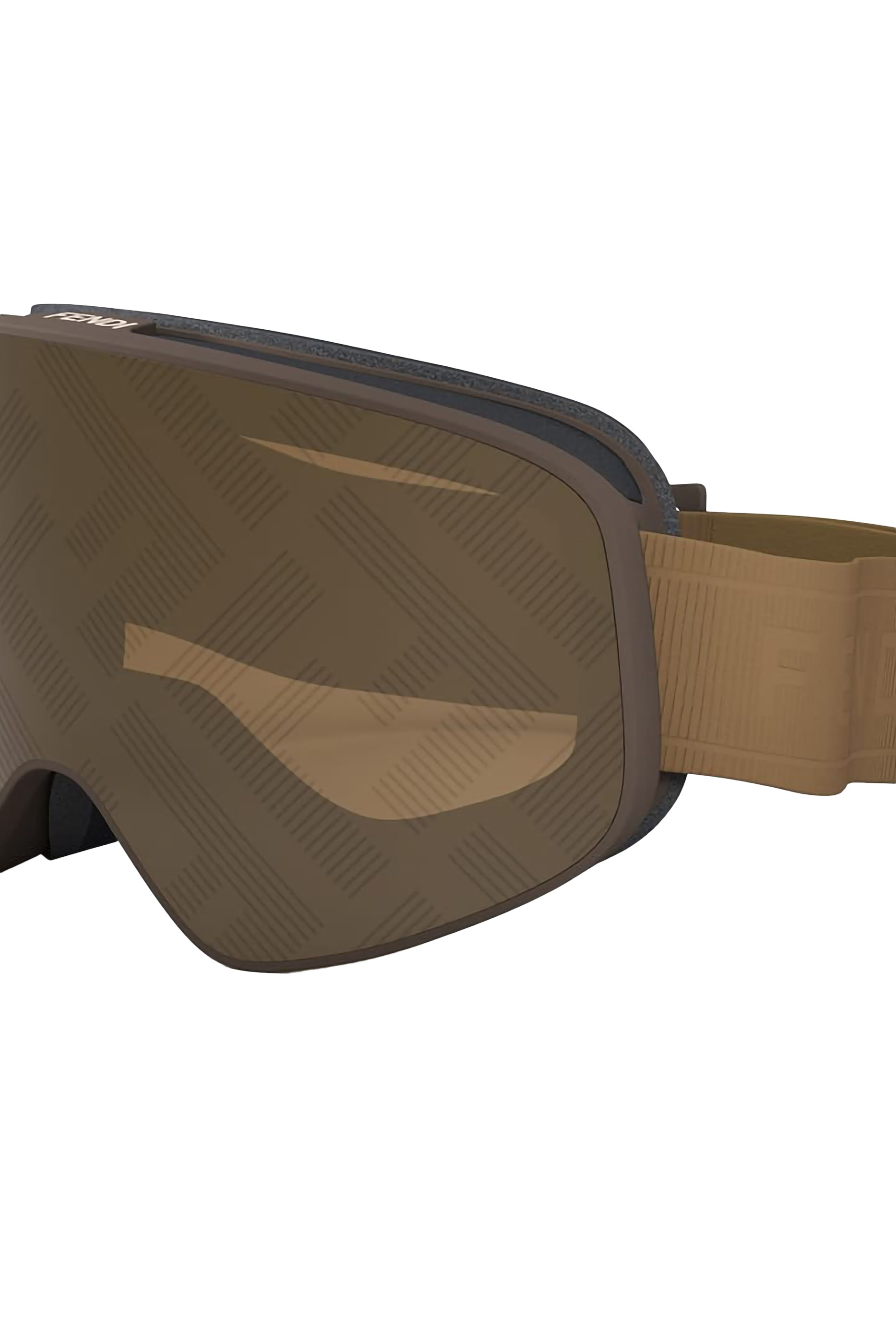 Brown Rectangular Ski Mask