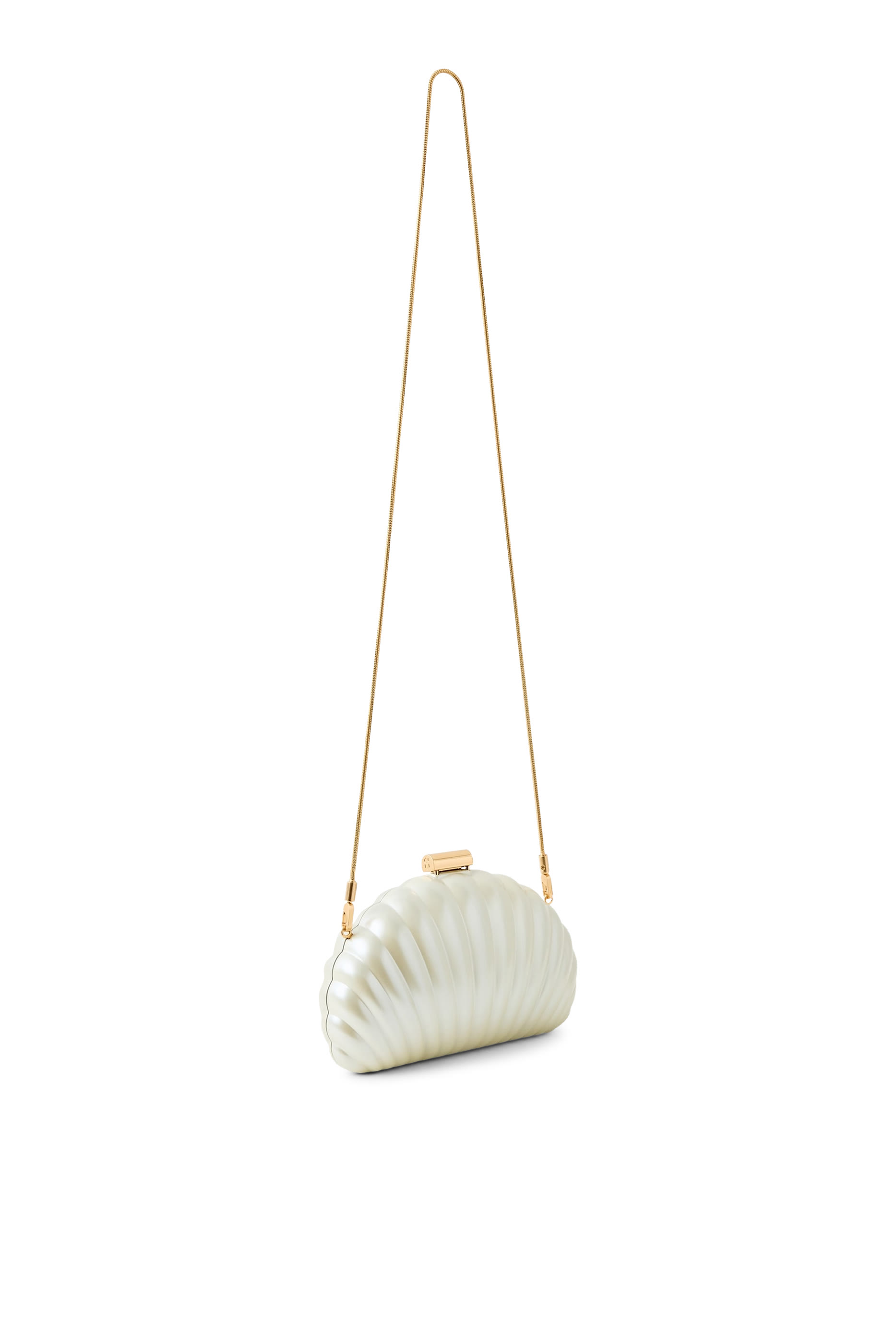 Monet Pearlized Shell Clutch