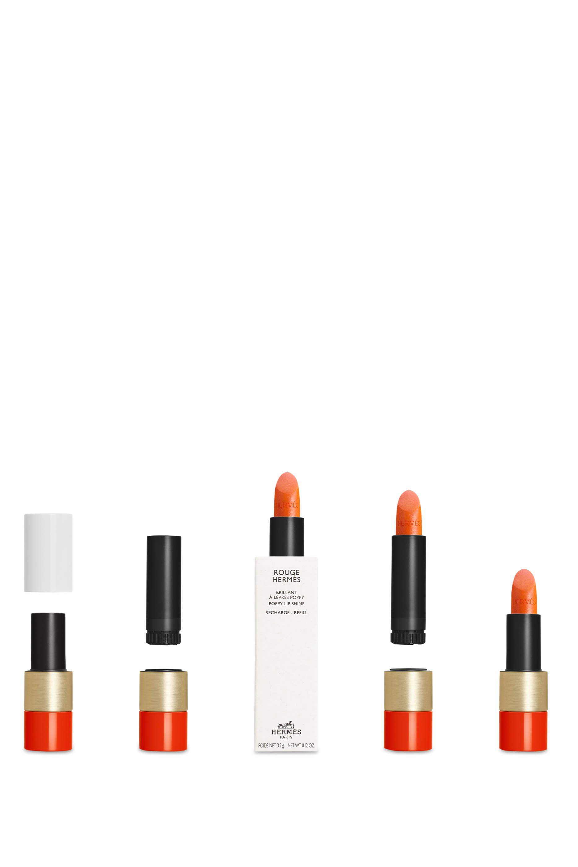 Rouge Hermès, Poppy lip shine refill