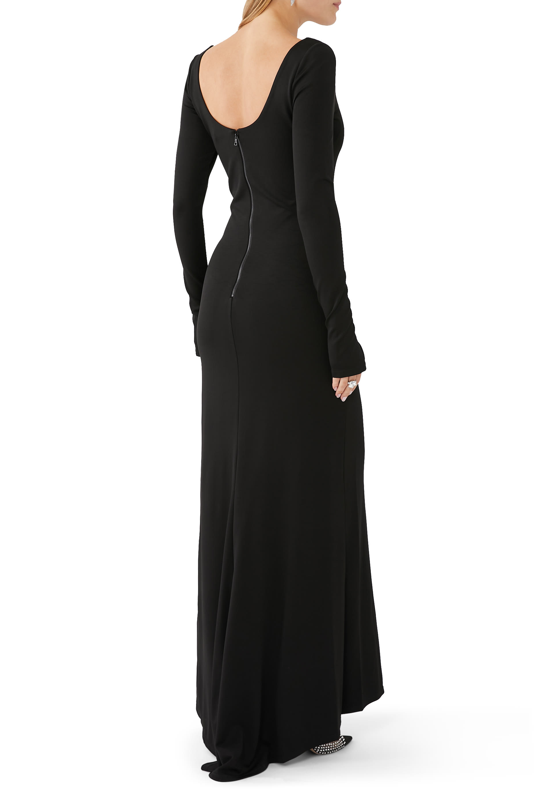 Kalena Scoop Neck Cut-Out Maxi Dress