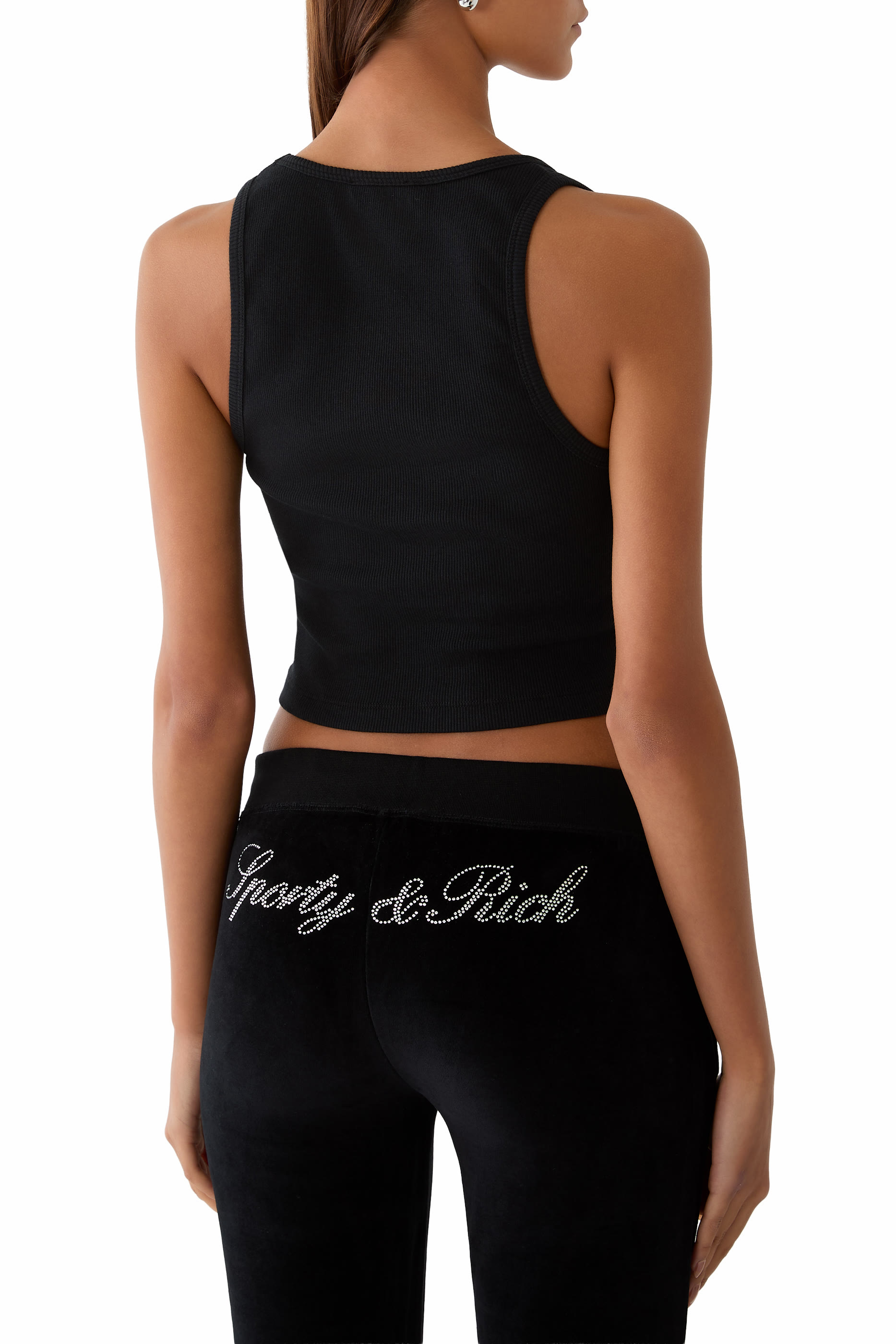 Signature Logo Crystal Tank Top
