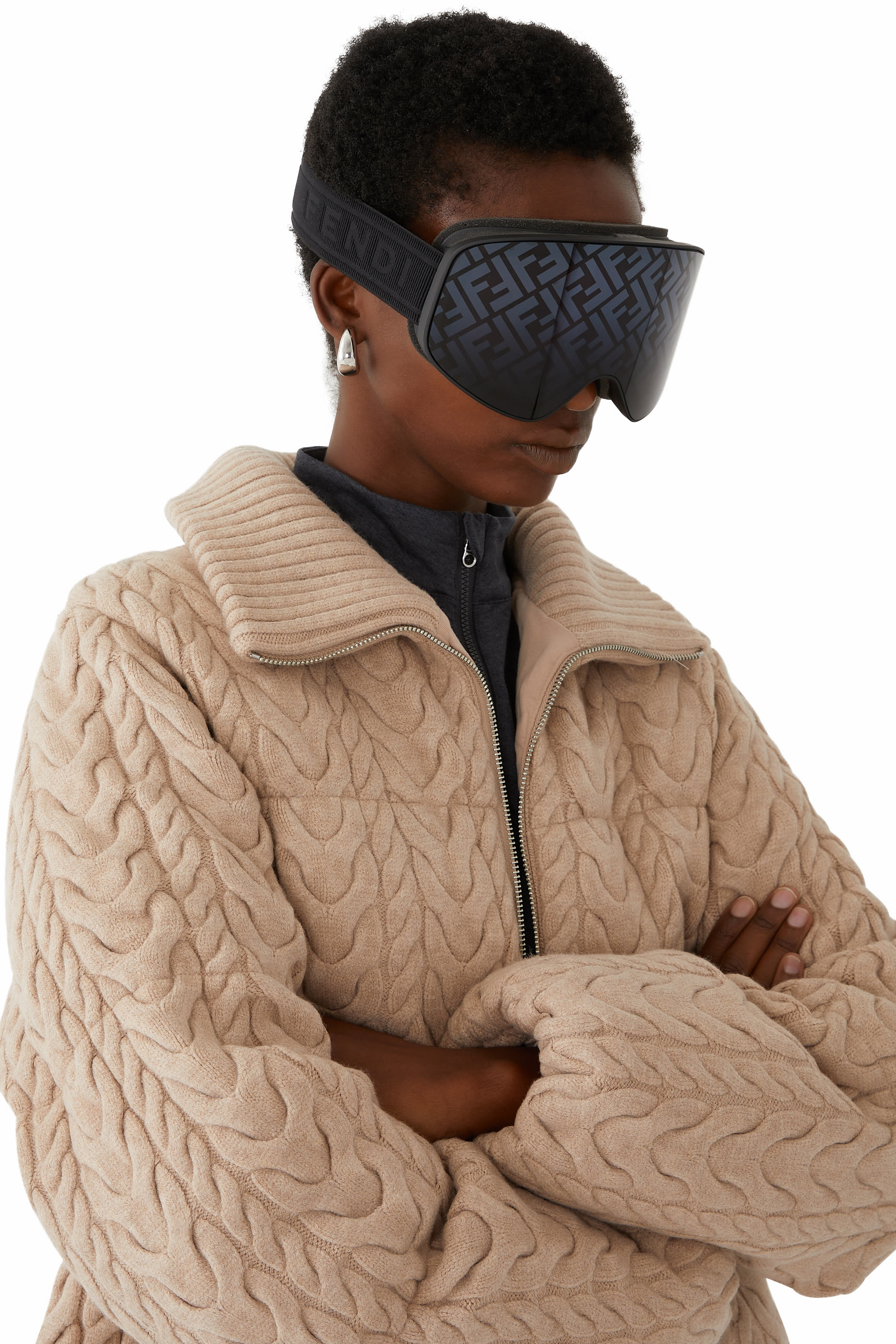 Black Rectangular Ski Mask