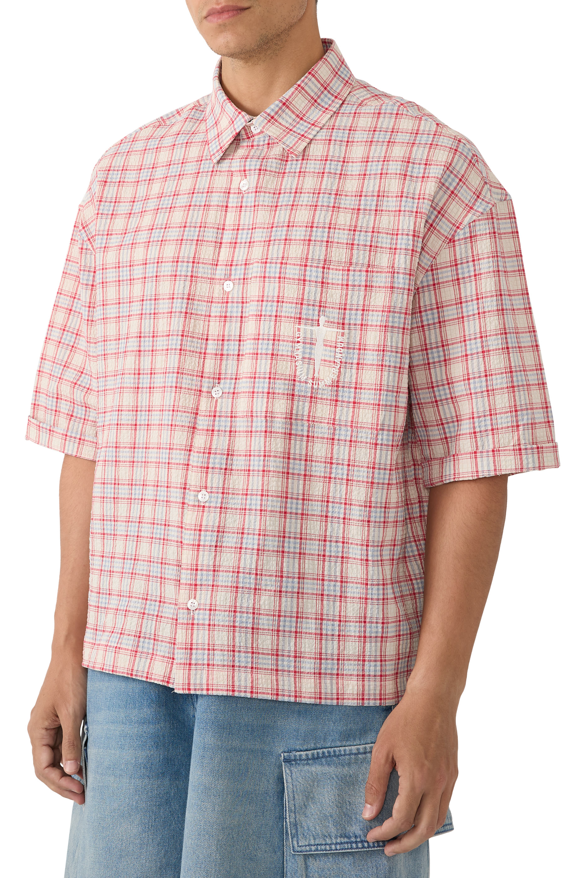 Plaid Summerlandum Cropped Shirt