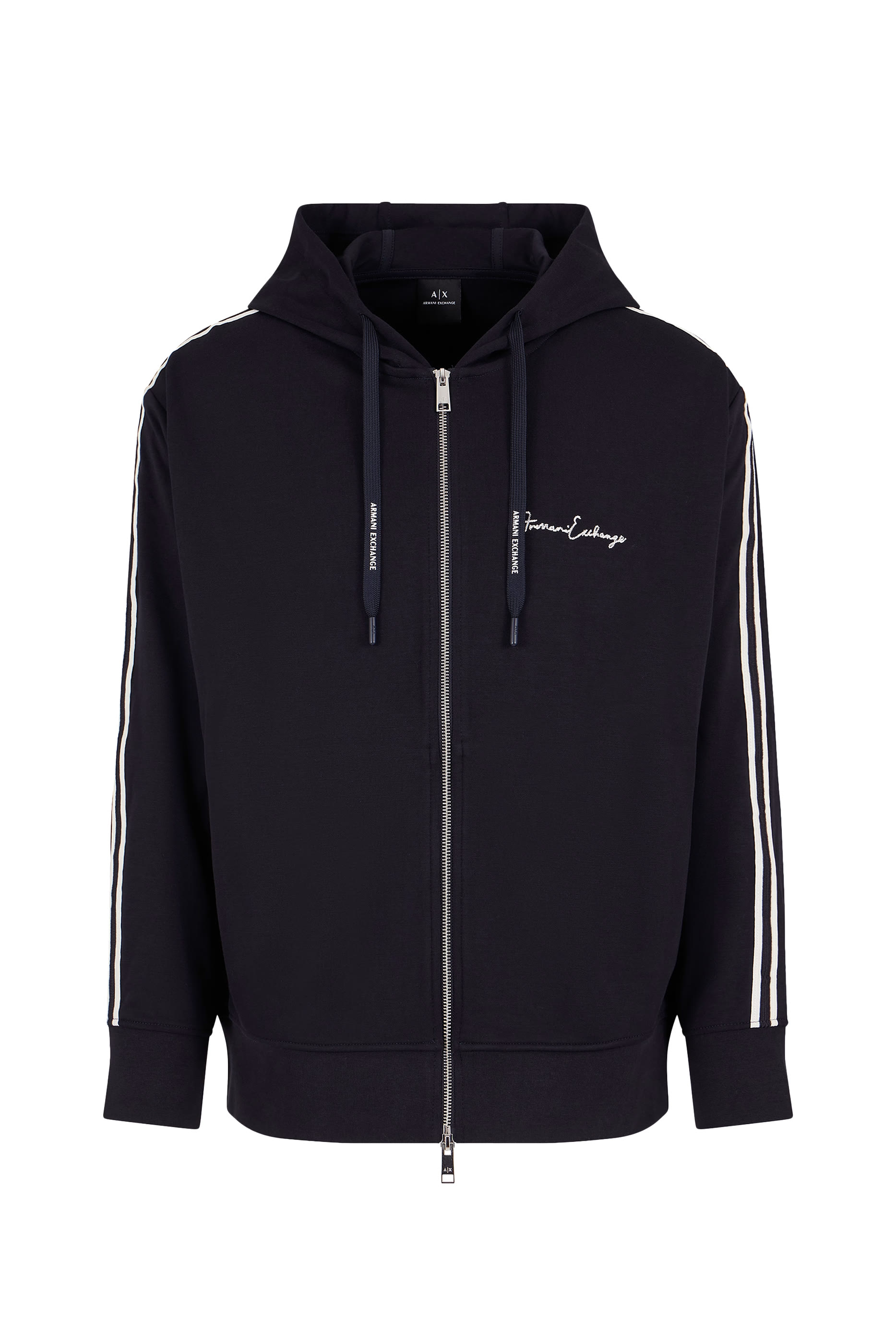 Logo Full-Zip Sleeve Bands Sweatshirt