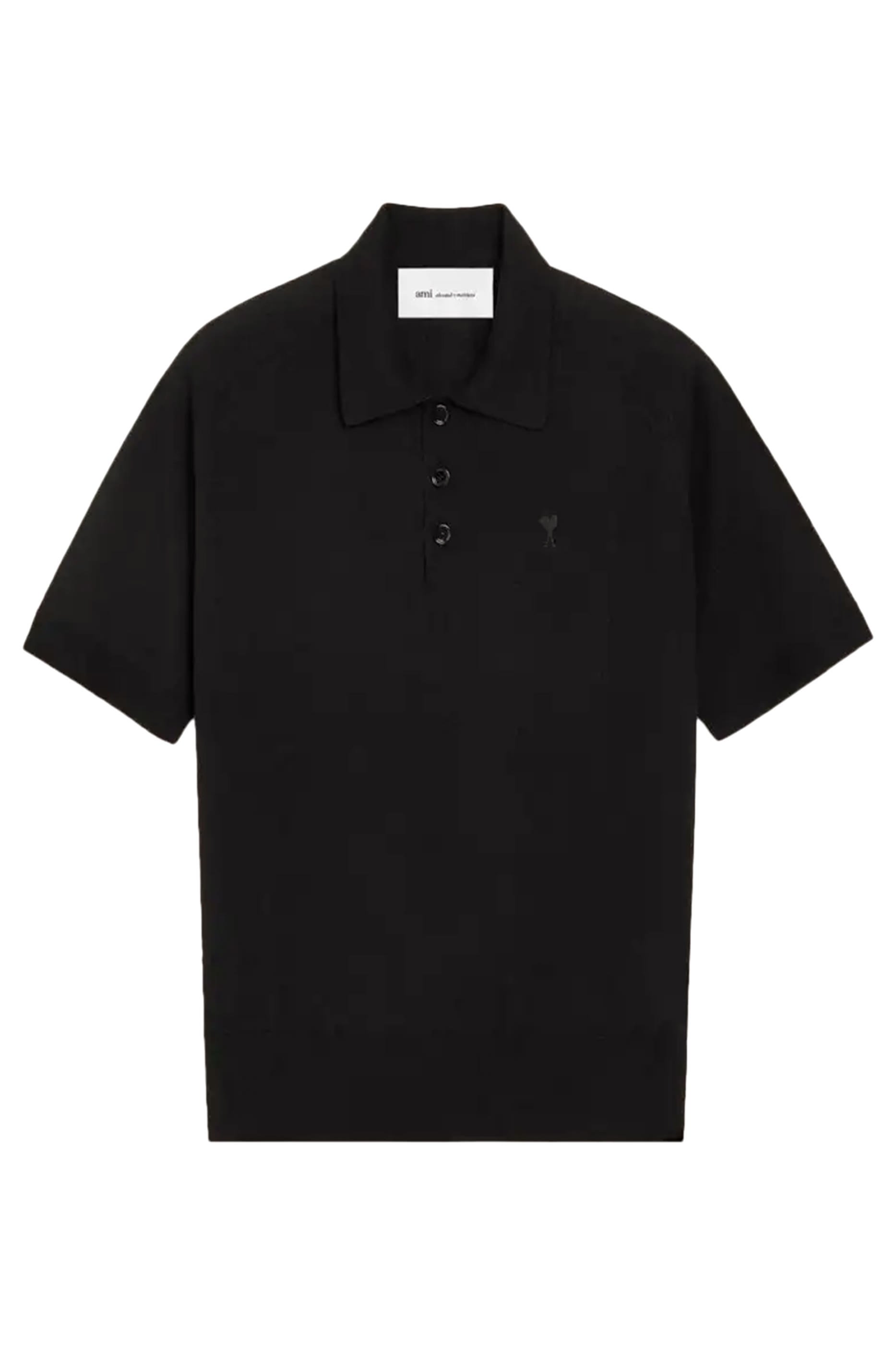 Wool Short Sleeves Ami De Coeur Polo