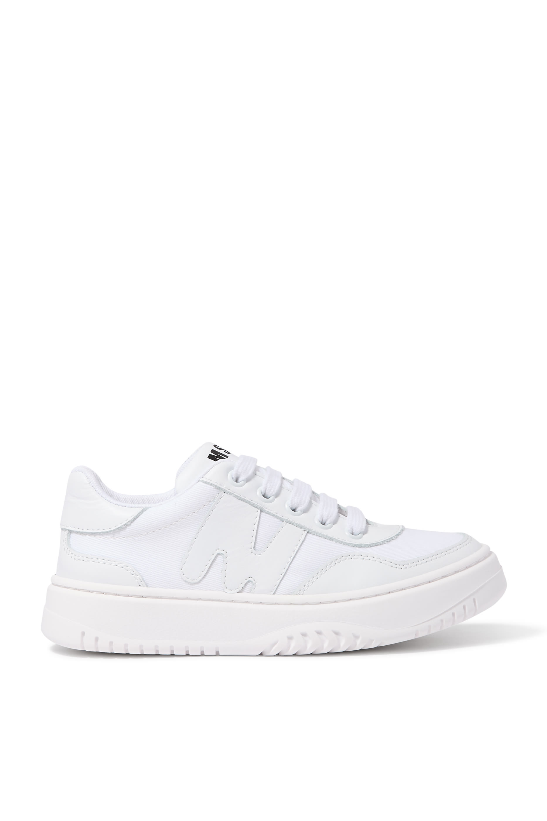 Kids Logo Leather Sneakers