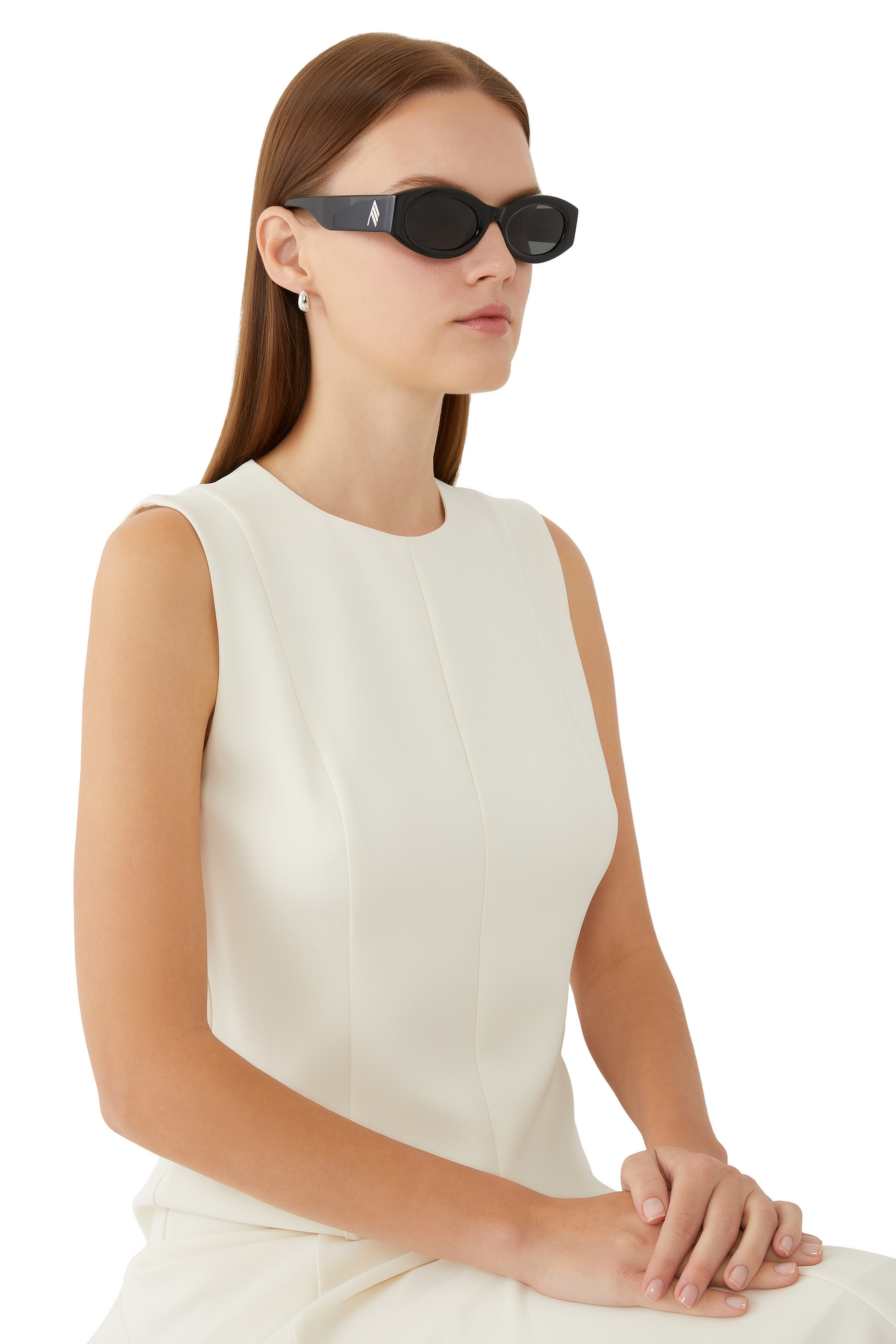 x Attico Berta Oval Sunglasses
