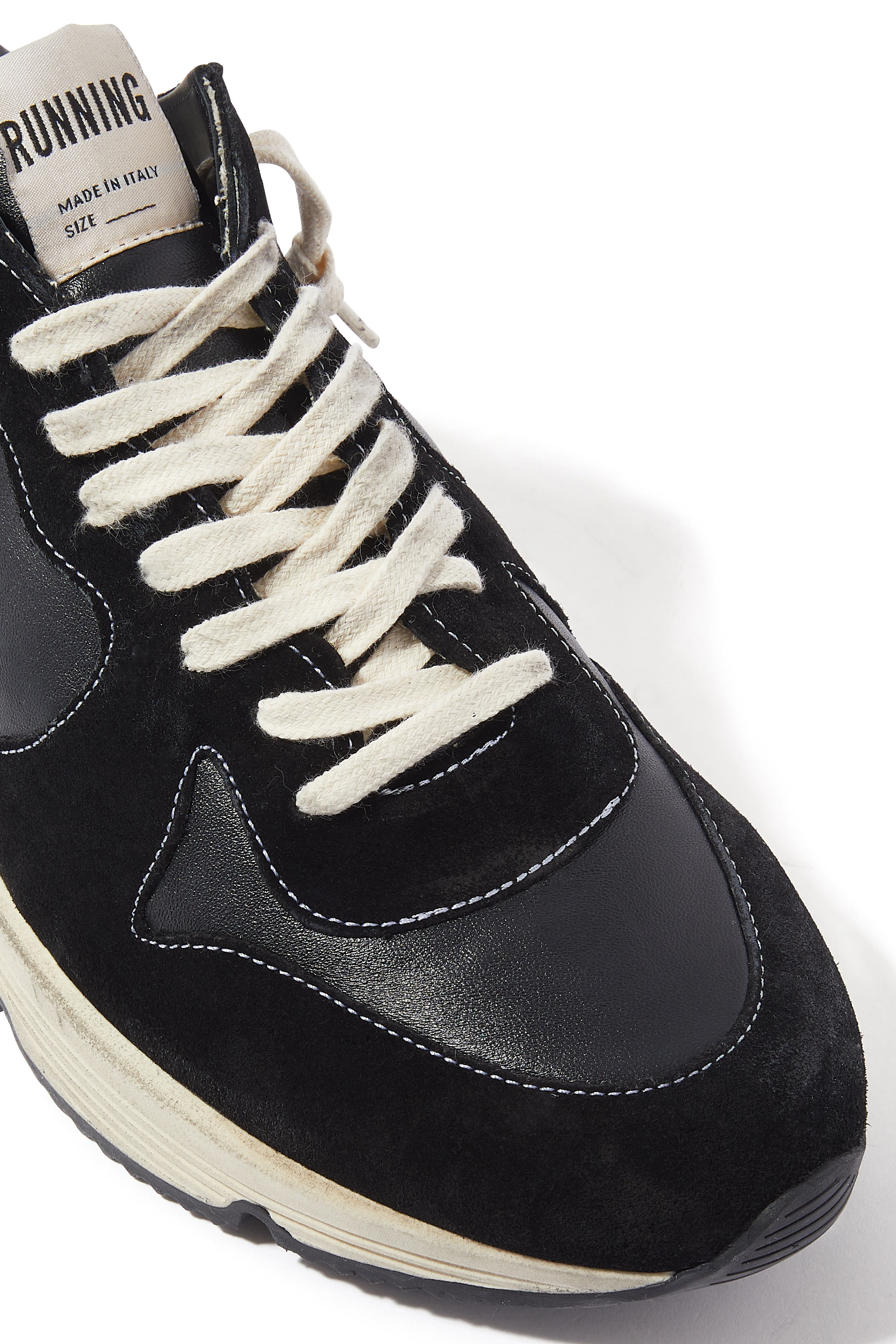 Running Sole Leather Sneakers